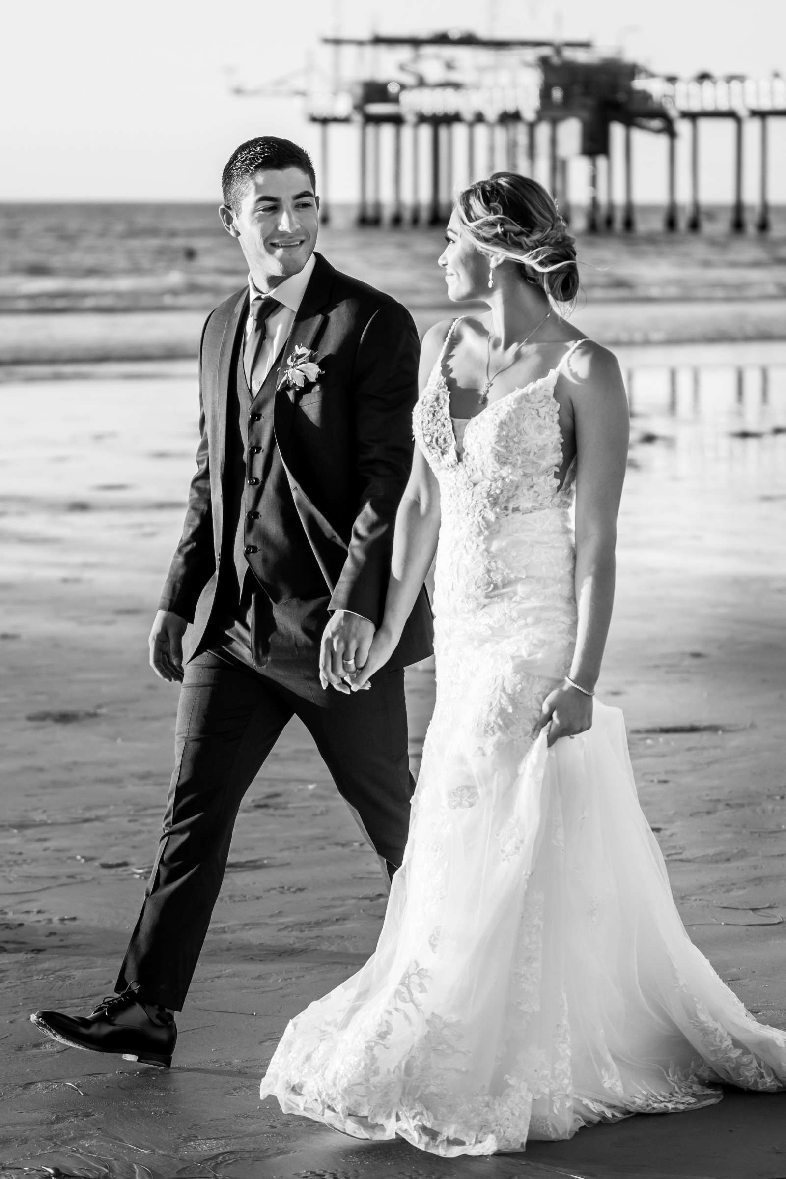 Scripps Seaside Forum Wedding coordinated by The Abbey Catering, Jaclyn and Tyler Wedding Photo #86 by True Photography