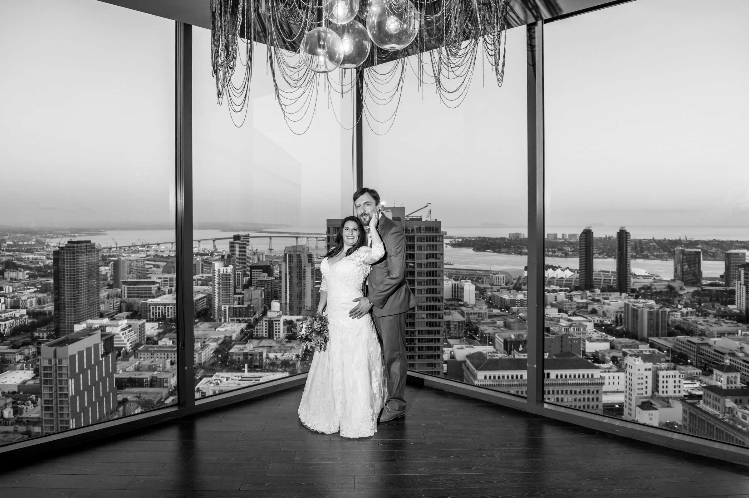 The University Club Atop Symphony Towers Wedding coordinated by Events Inspired SD, Sarah and Andreas Wedding Photo #73 by True Photography