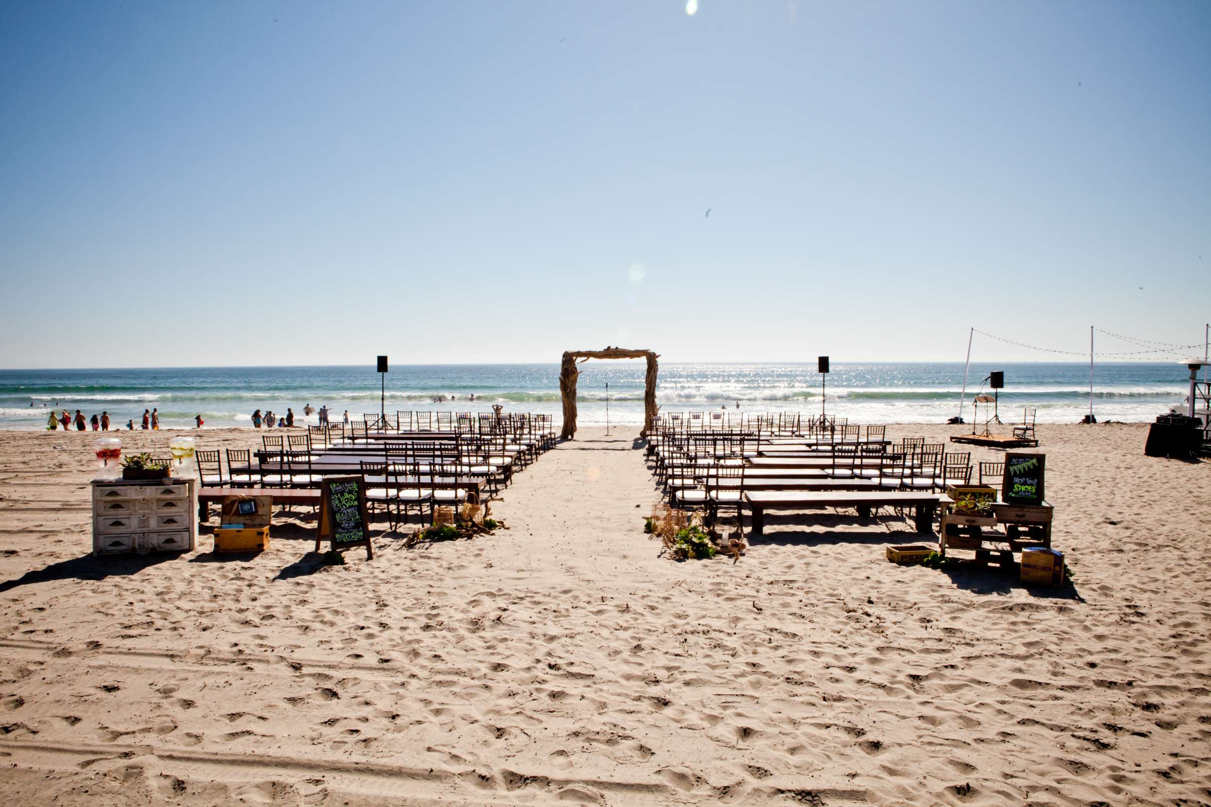 Beach at California State Beaches Wedding coordinated by Pink Papaya, Mallory and Sean Wedding Photo #63 by True Photography