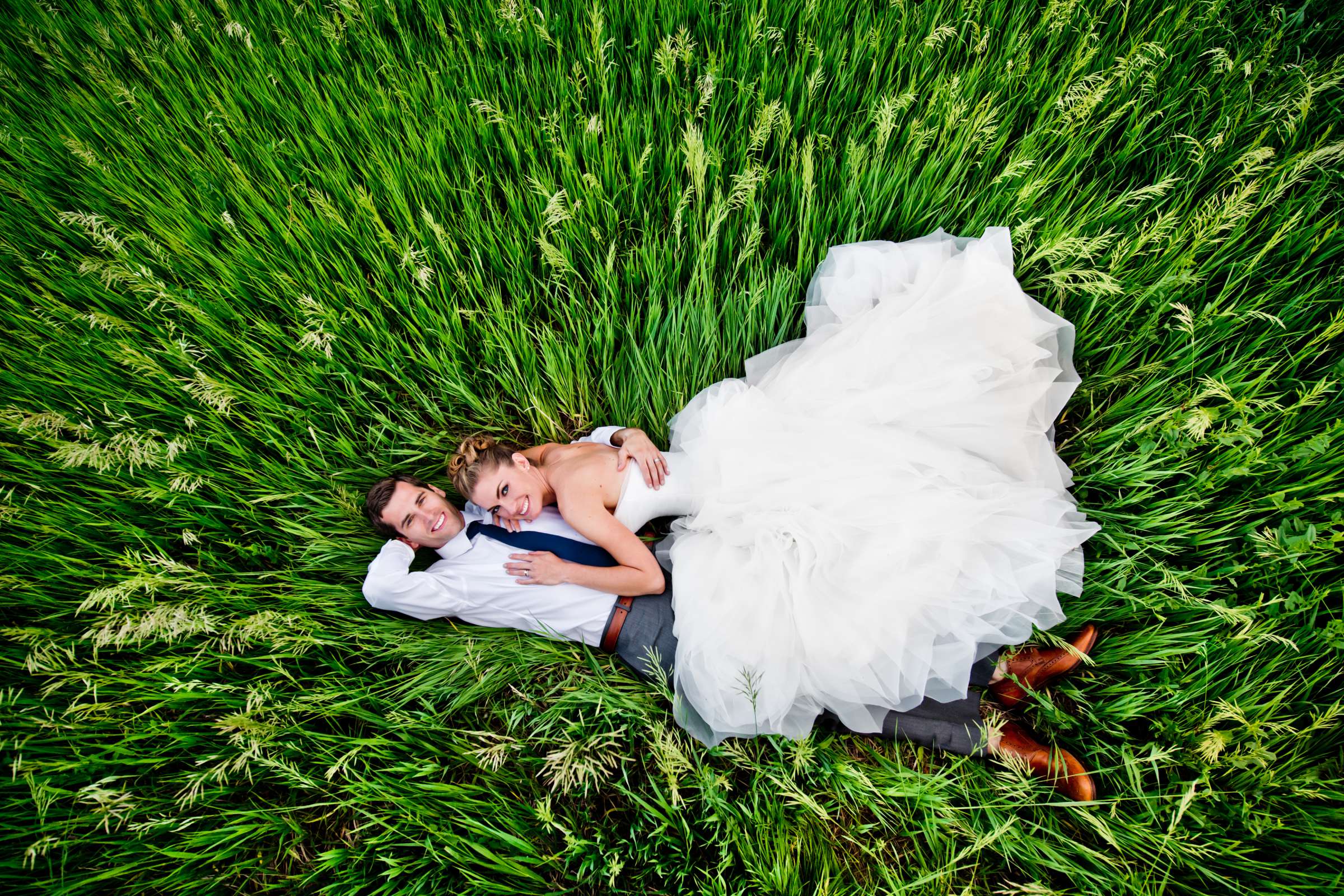 In a Field, Photographers Favorite, Stylized Portrait at Denver Botanic Gardens at Chatfield Wedding coordinated by Revel and Bloom, Sandra and Craig Wedding Photo #2 by True Photography