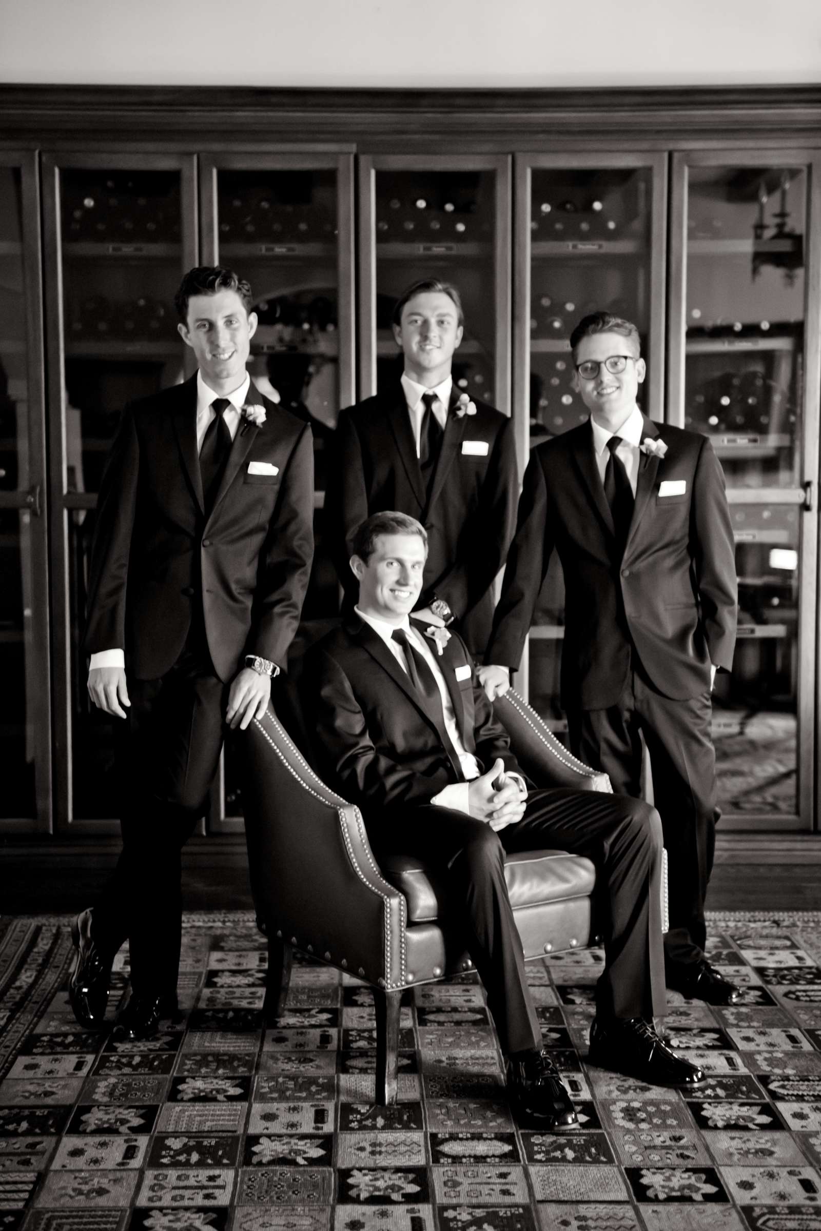 Groomsmen at The Crosby Club Wedding coordinated by EverAfter Events, Nicolette and Matt Wedding Photo #12 by True Photography