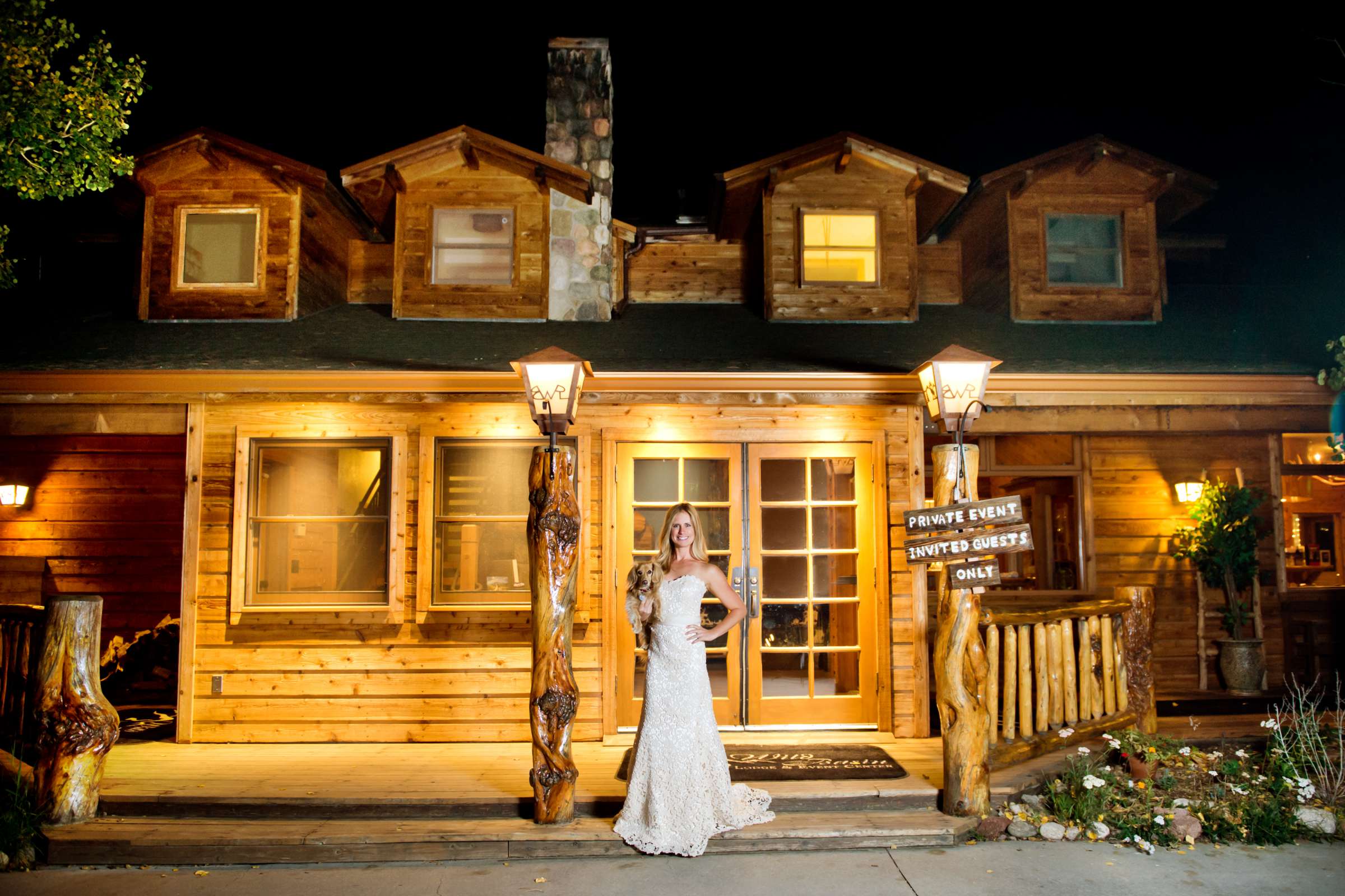 Wild Basin Lodge Wedding, Fall Leaves Wedding Photo #8 by True Photography