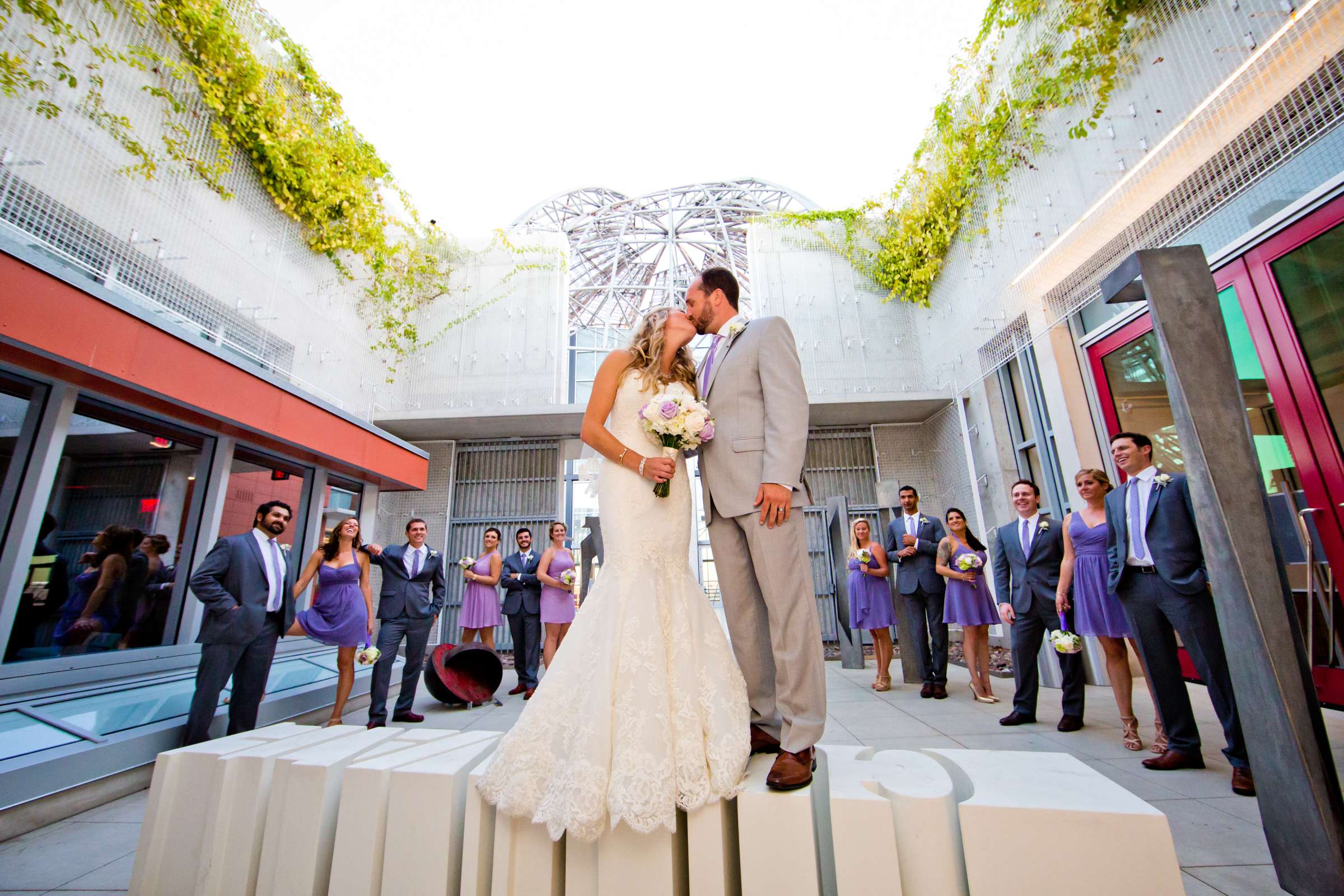 San Diego Central Library Wedding coordinated by A Diamond Celebration, Danielle and Alex Wedding Photo #134737 by True Photography
