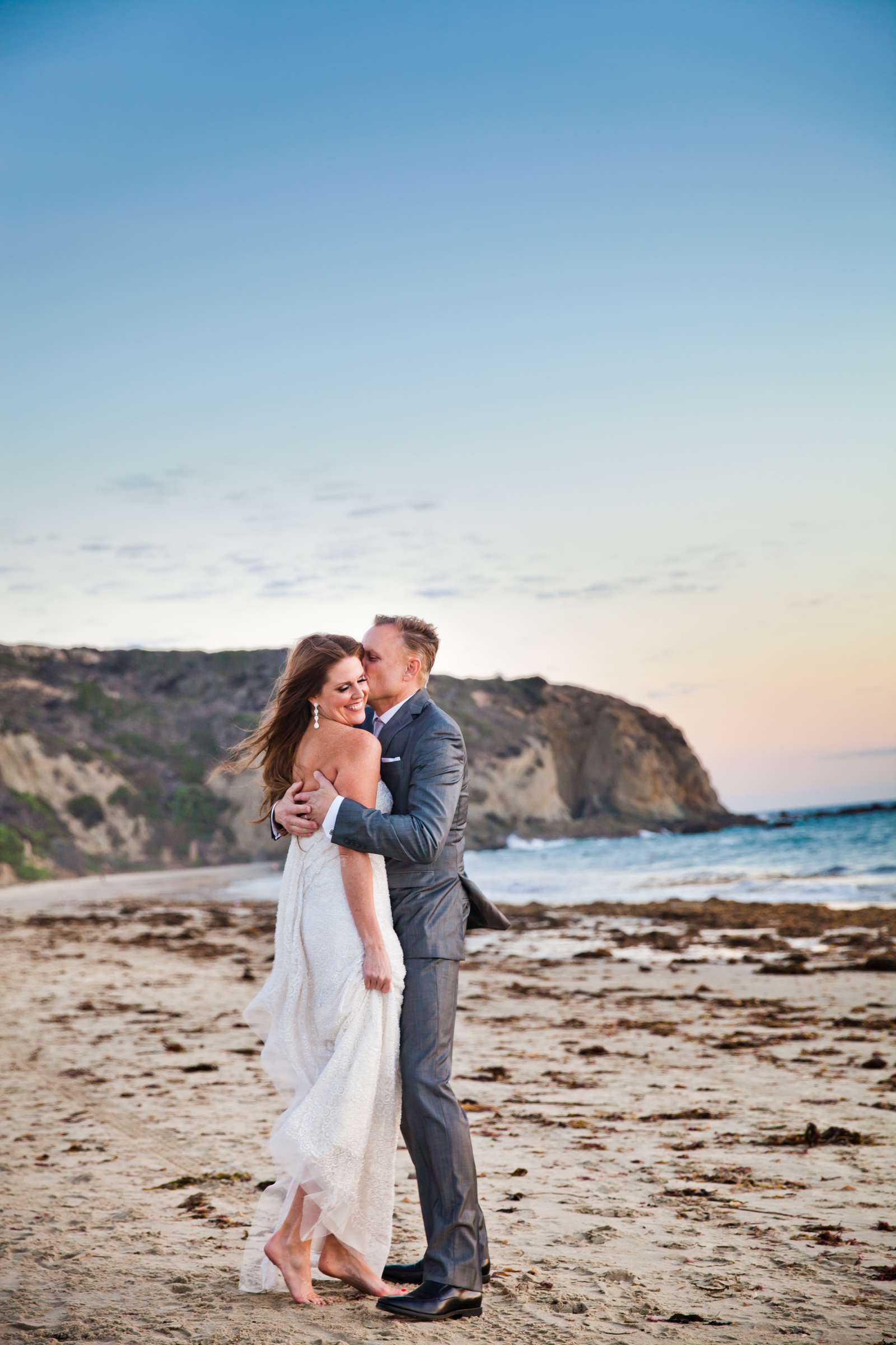 Bride and Groom at The Strand Beach Club Wedding, Susie and Joshua Wedding Photo #137410 by True Photography