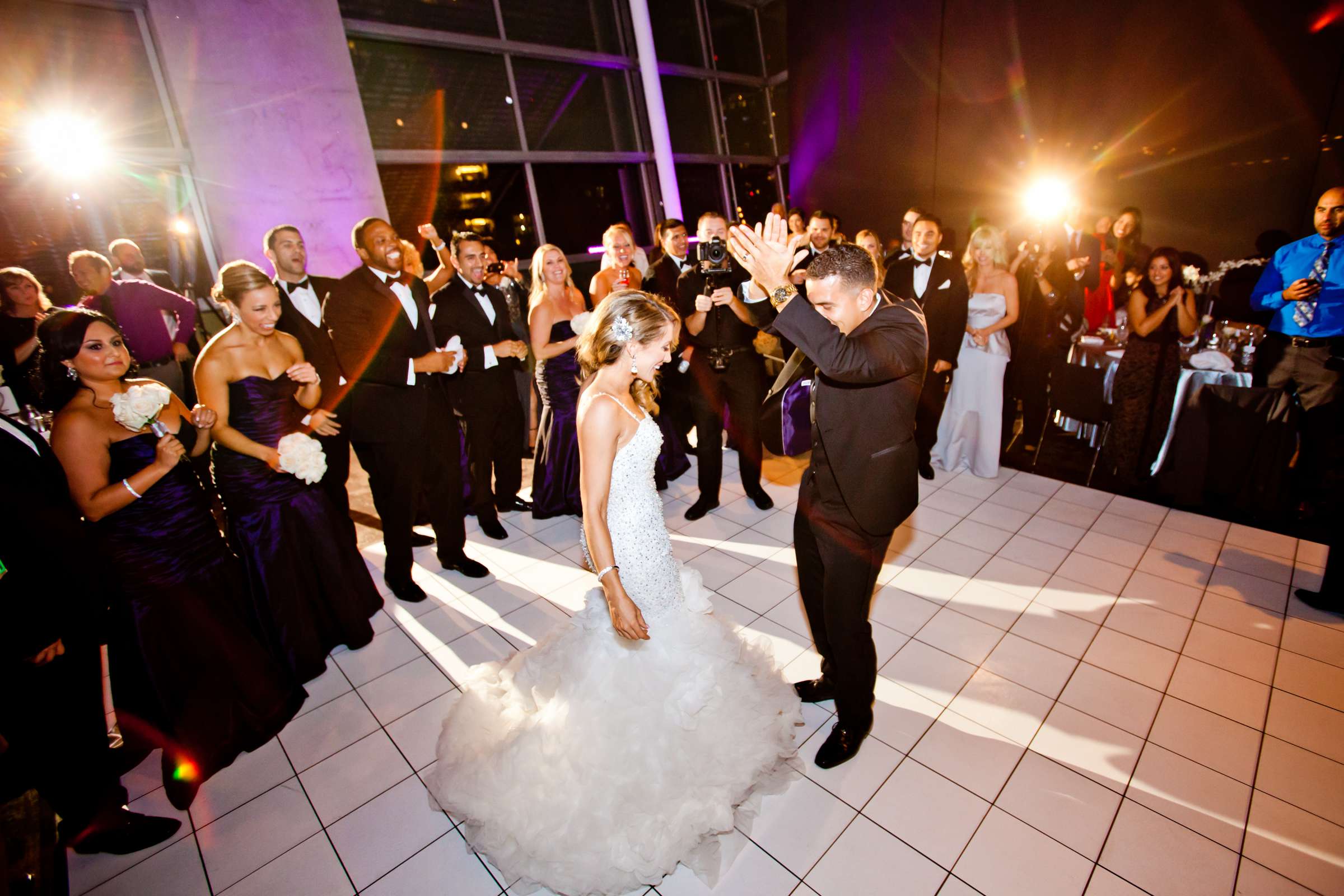San Diego Central Library Wedding, Camille and JuanCarlos Wedding Photo #37 by True Photography