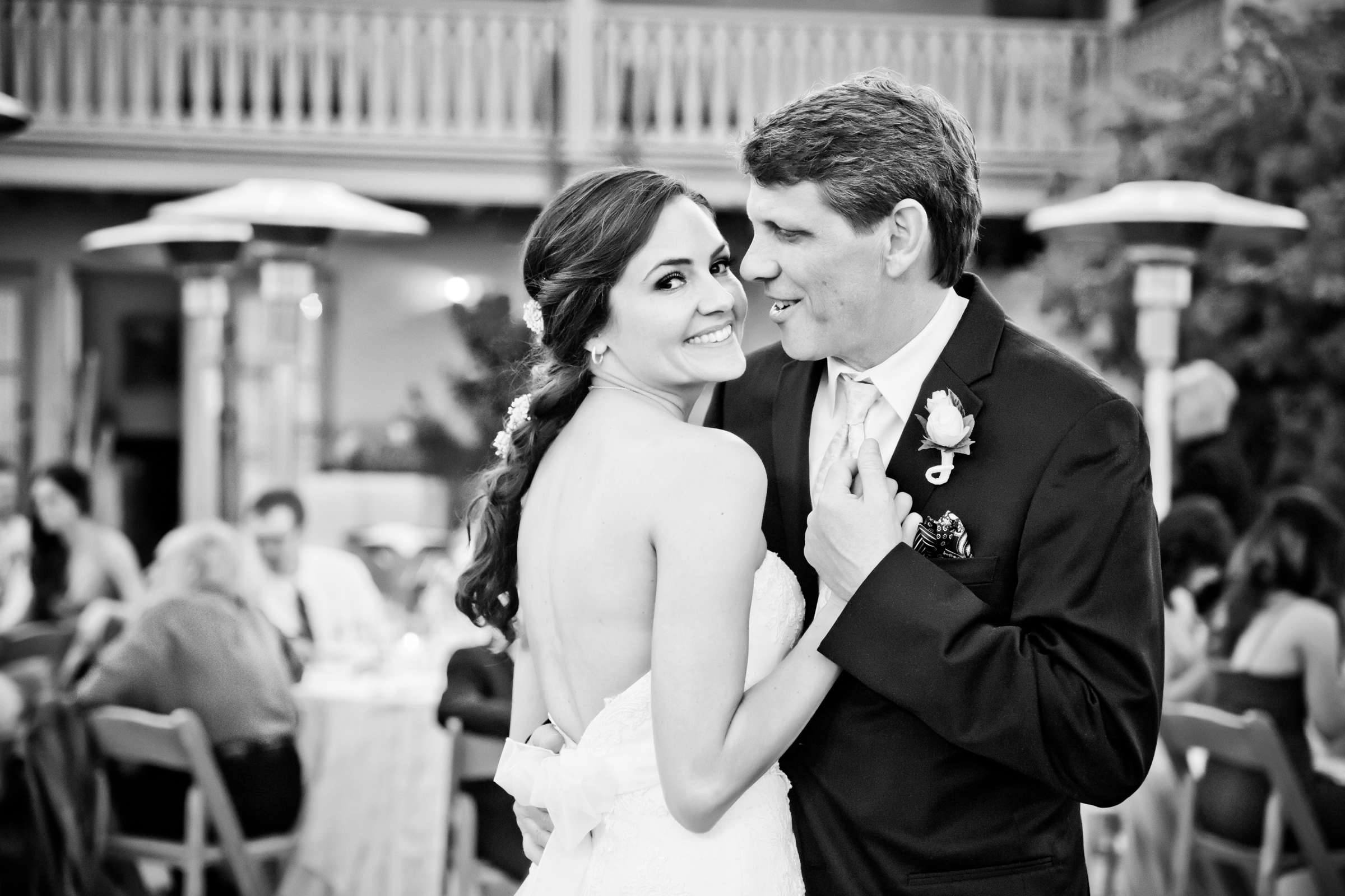 Black and White photo at The O'Donnell House Wedding coordinated by The Events Department, Kristin and Russel Wedding Photo #143610 by True Photography