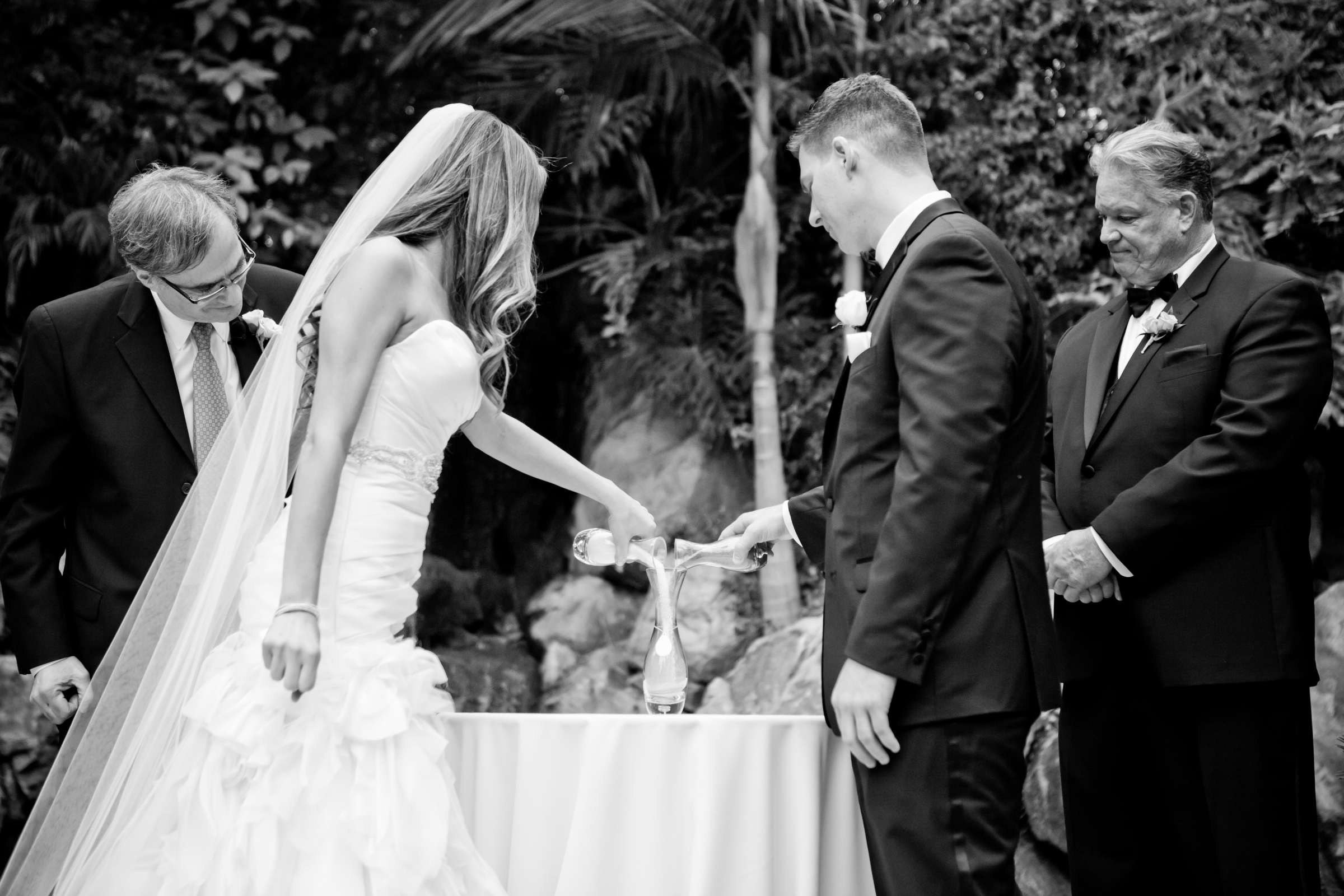 Ceremony, Black and White photo at Grand Tradition Estate Wedding coordinated by Grand Tradition Estate, Sarah and Bradley Wedding Photo #38 by True Photography