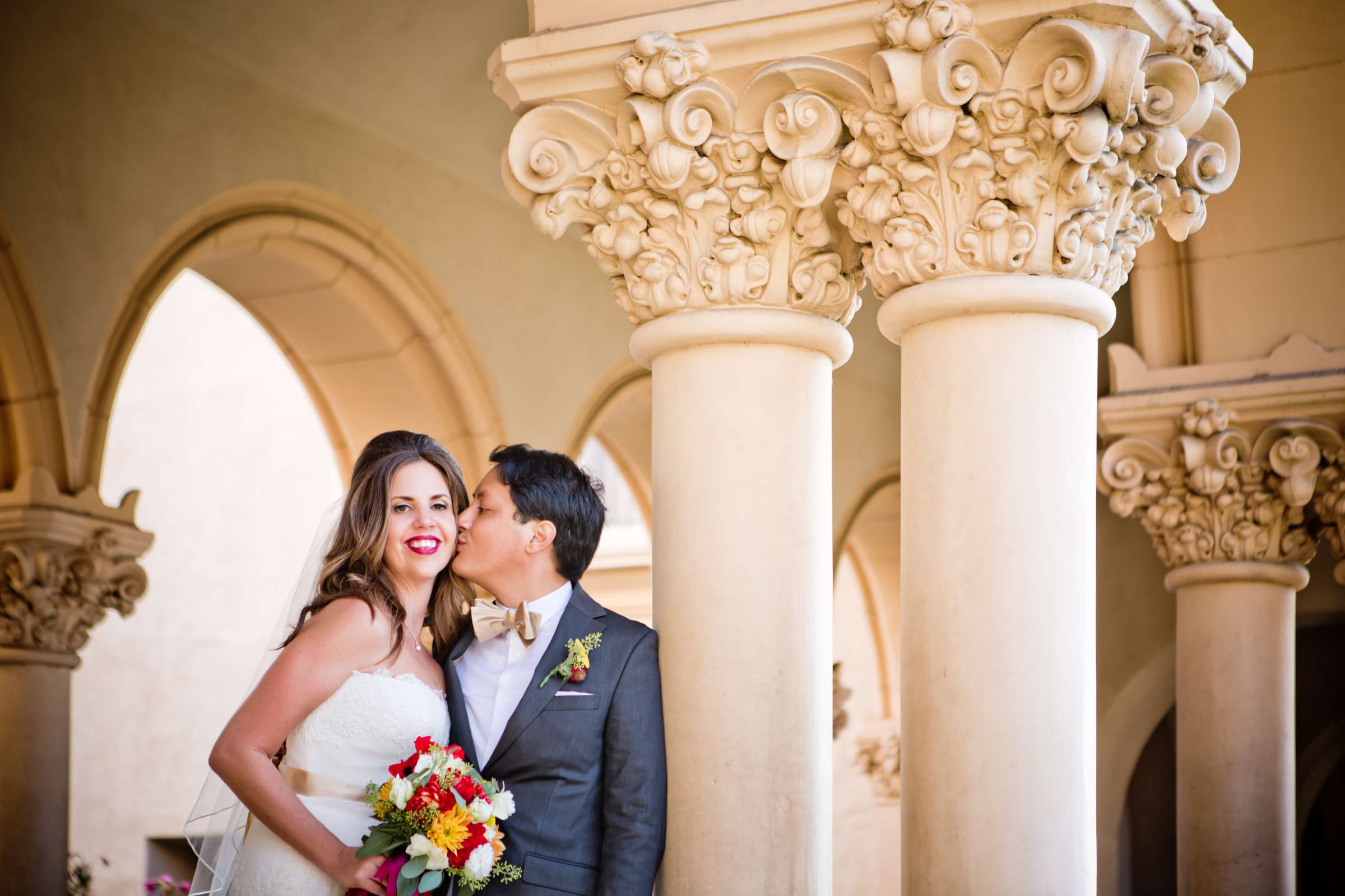 The Spanish Village Art Center (Balboa Park) Wedding coordinated by Cross My Heart Weddings, Diana and Nick Wedding Photo #16 by True Photography