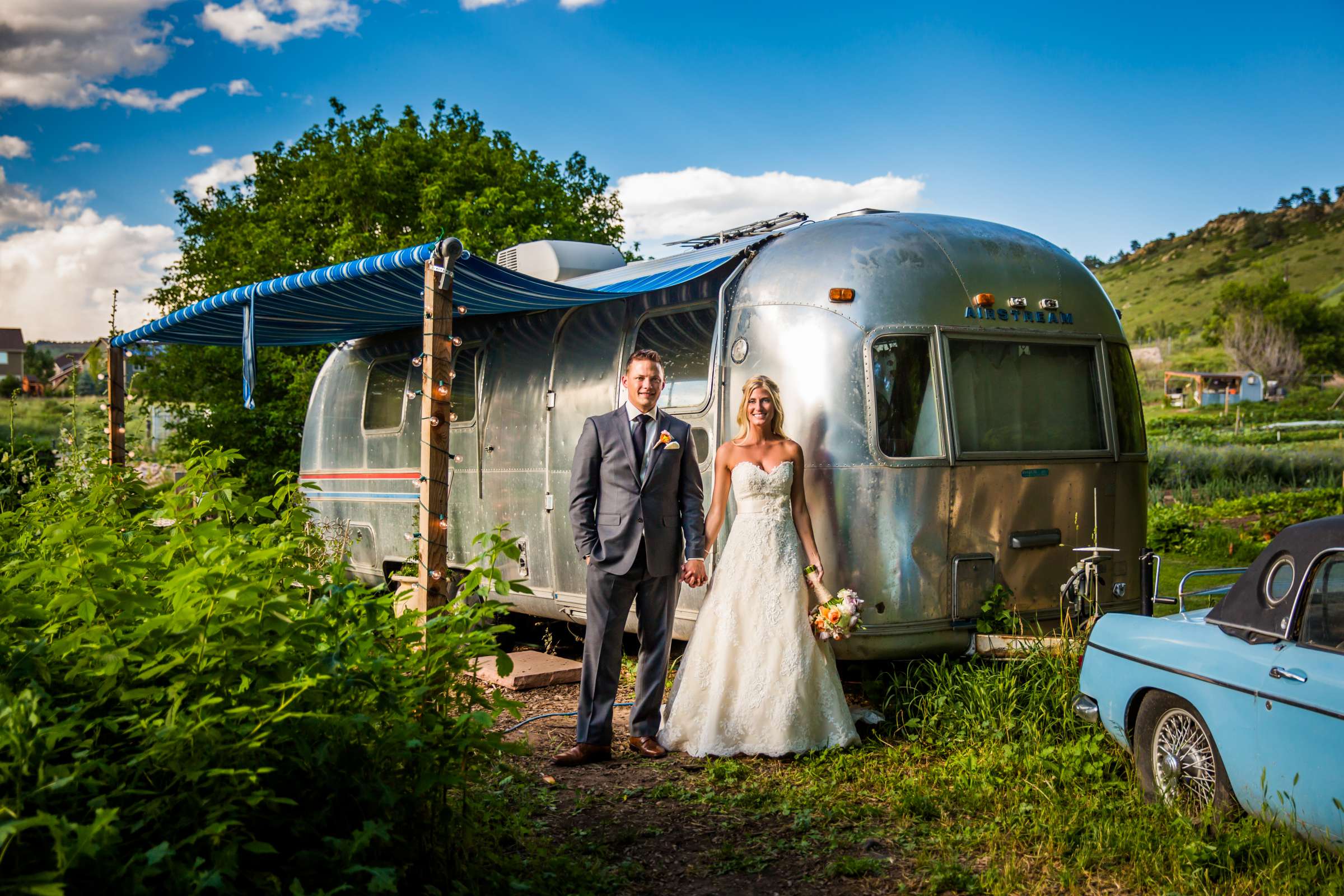 Classic Car, Farm, Rustic photo, Photographers Favorite, Stylized Portrait at The Lyons Farmette Wedding coordinated by A Touch Of Bliss, Elizabeth (Boots) and Matthew Wedding Photo #1 by True Photography