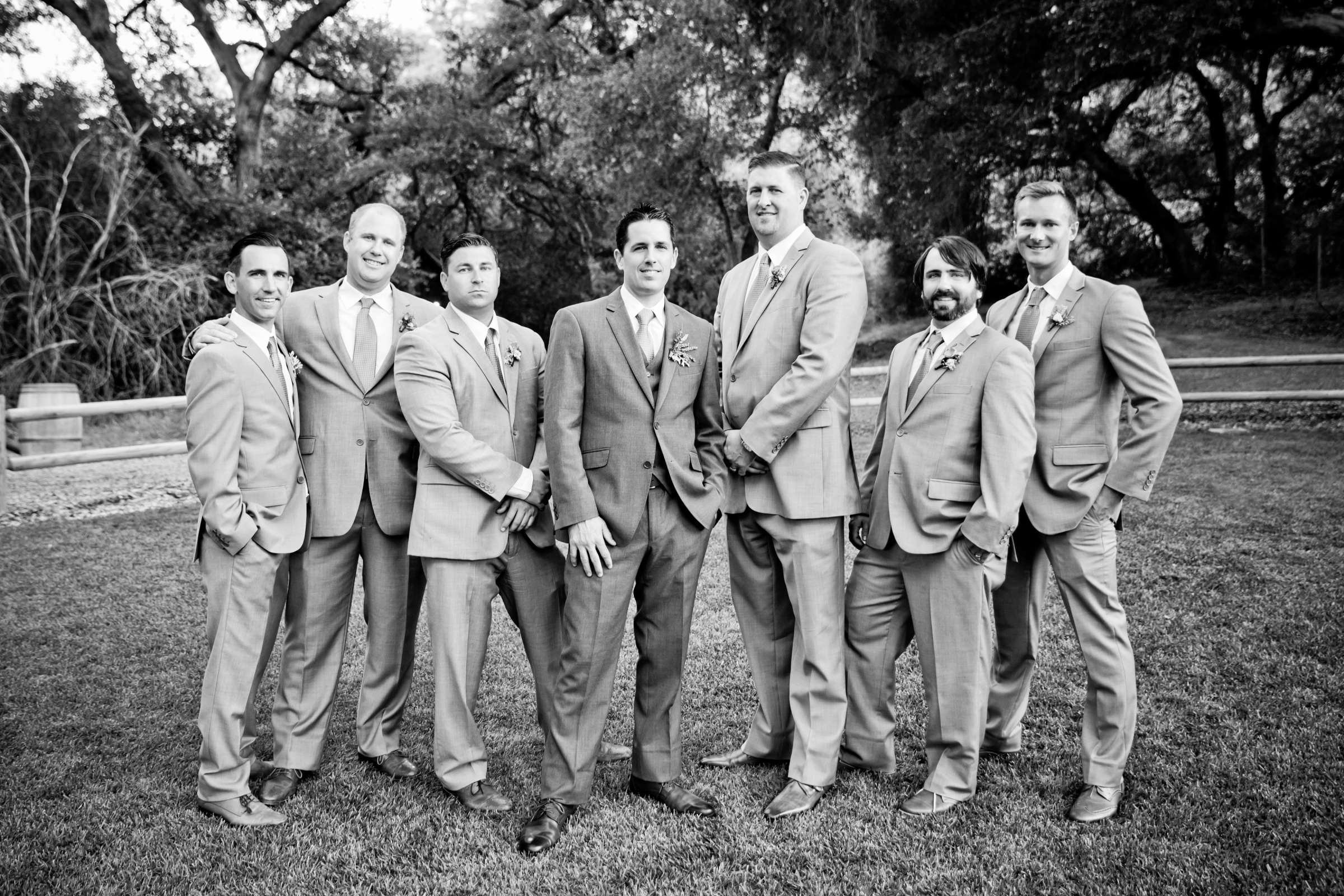 Groomsmen at Temecula Creek Inn Wedding coordinated by Emily Smiley, Katie and John Wedding Photo #17 by True Photography