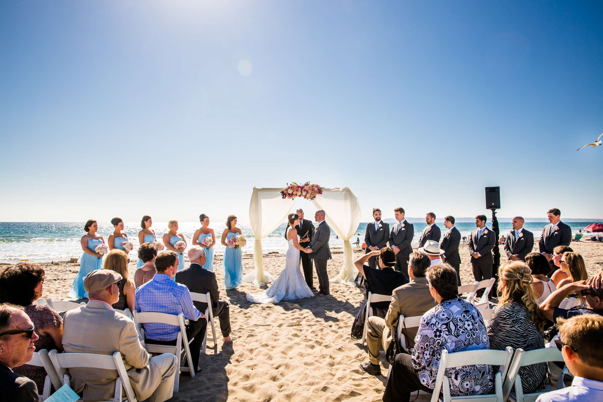 Loews Coronado Bay Resort Wedding coordinated by Weddings By Victoria, Jessica and Daniel Wedding Photo #46 by True Photography