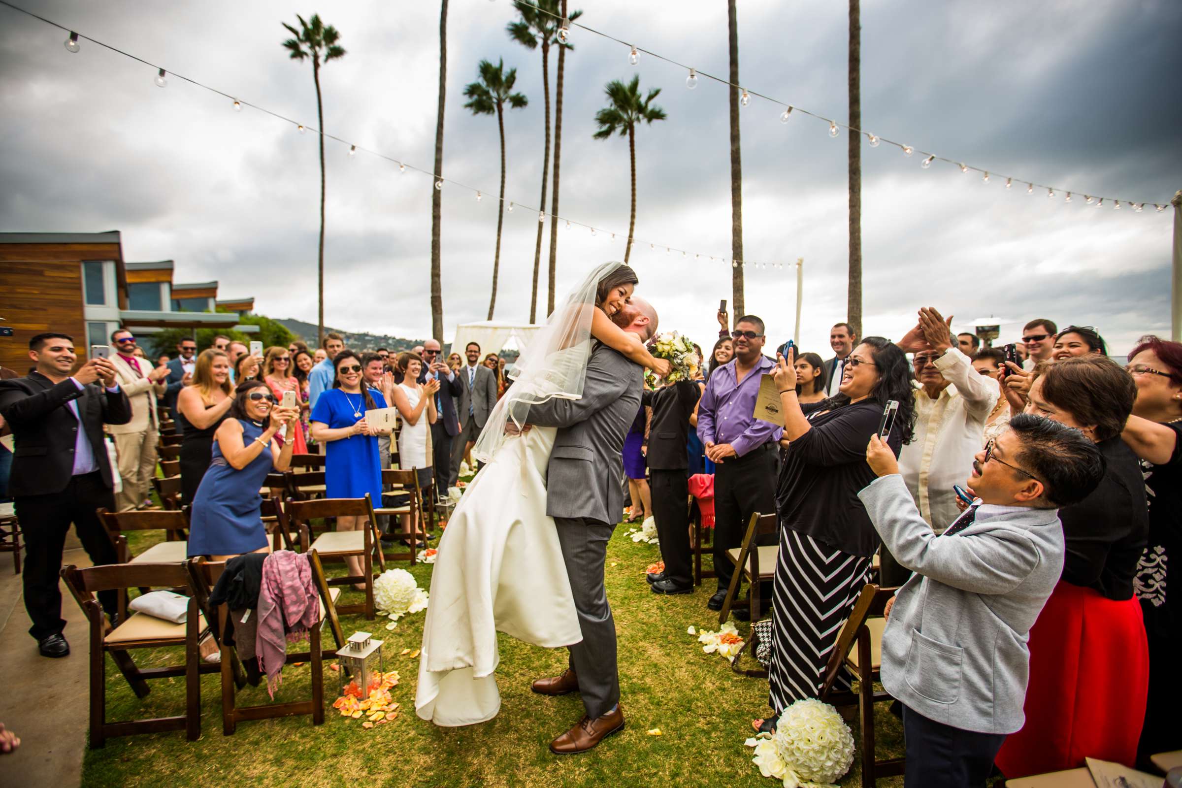 Scripps Seaside Forum Wedding coordinated by Carmin Designs, Christine and Mark Wedding Photo #179930 by True Photography