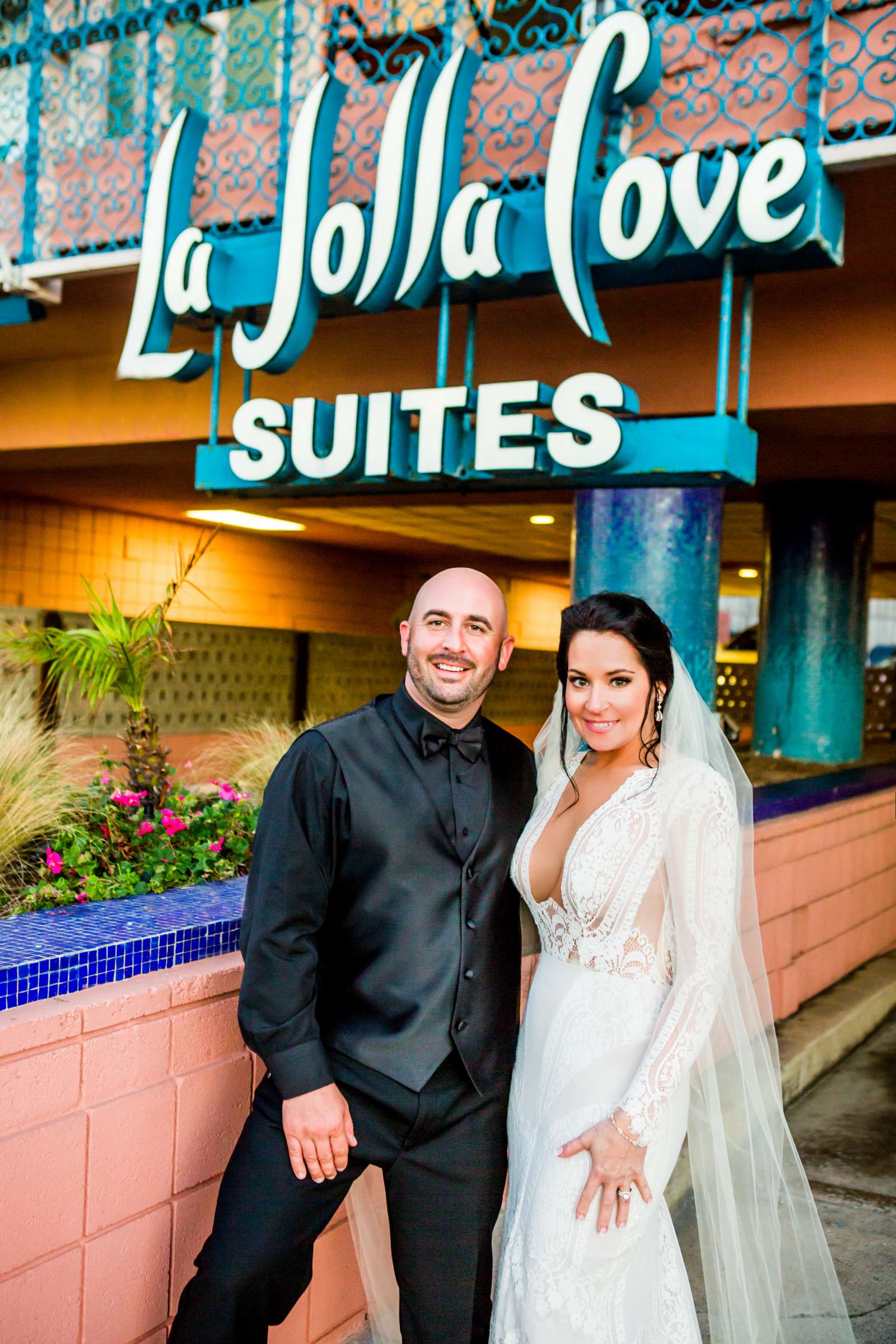 La Jolla Cove Rooftop Wedding, Melanie and Bradley Wedding Photo #6 by True Photography