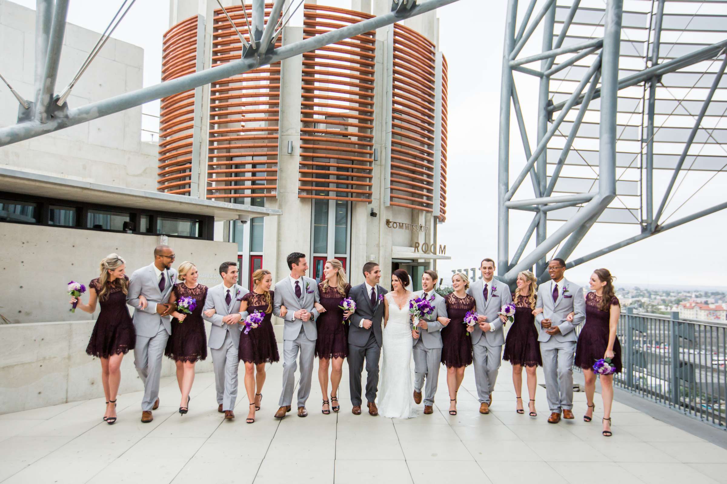 San Diego Central Library Wedding, Ashley and Mark Wedding Photo #11 by True Photography