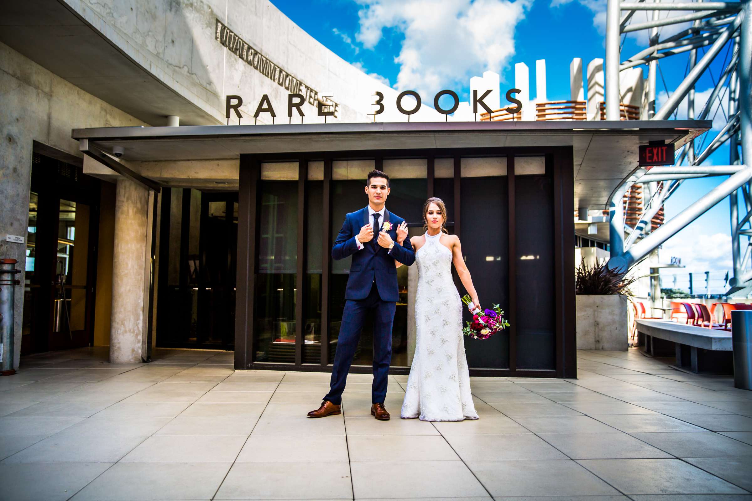 San Diego Central Library Wedding coordinated by Creative Affairs Inc, Alexandria and Daniel Wedding Photo #7 by True Photography
