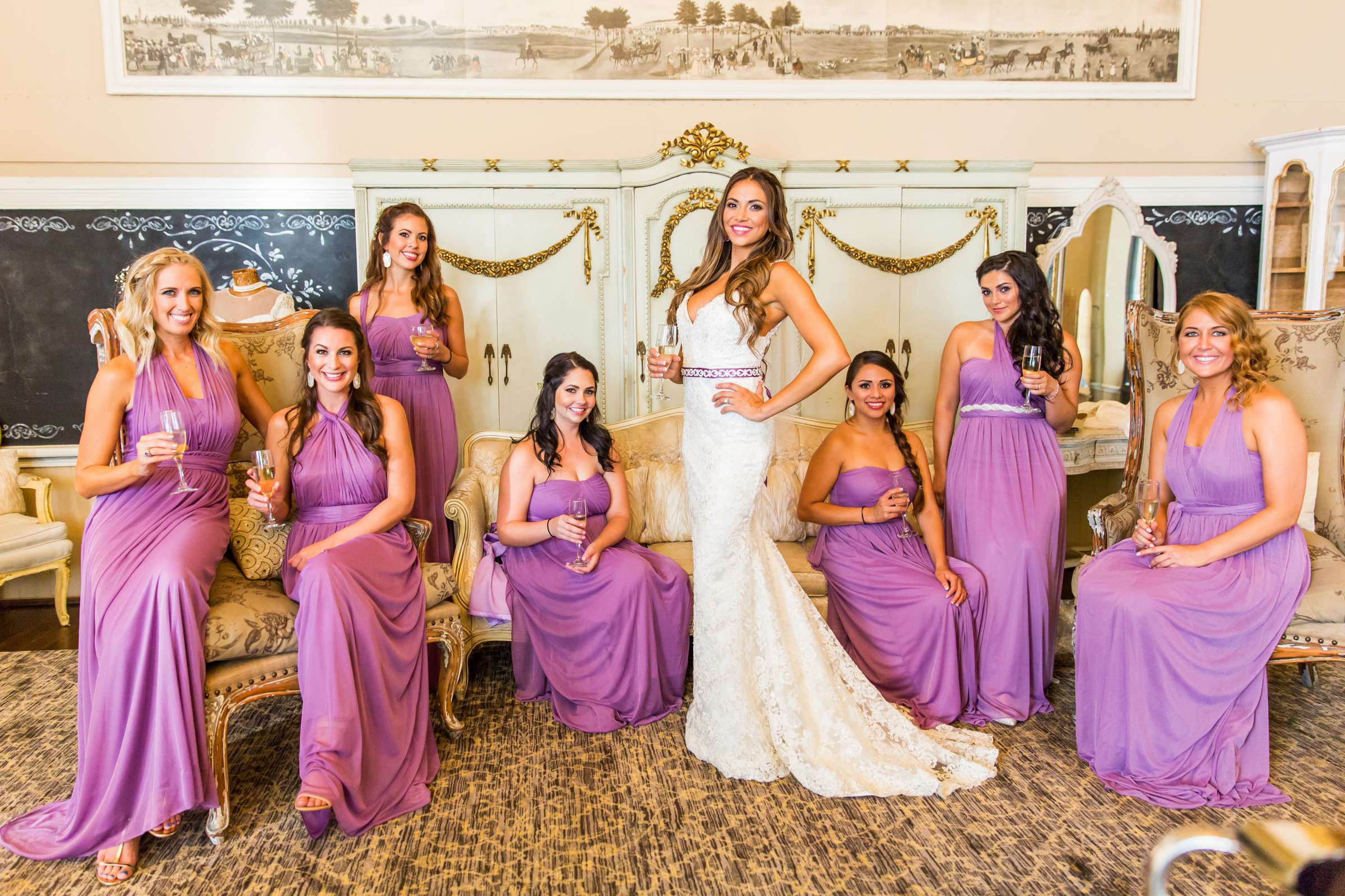 Bridesmaids at Twin Oaks House & Gardens Wedding Estate Wedding coordinated by Twin Oaks House & Gardens Wedding Estate, Brittany and Joseph Wedding Photo #16 by True Photography