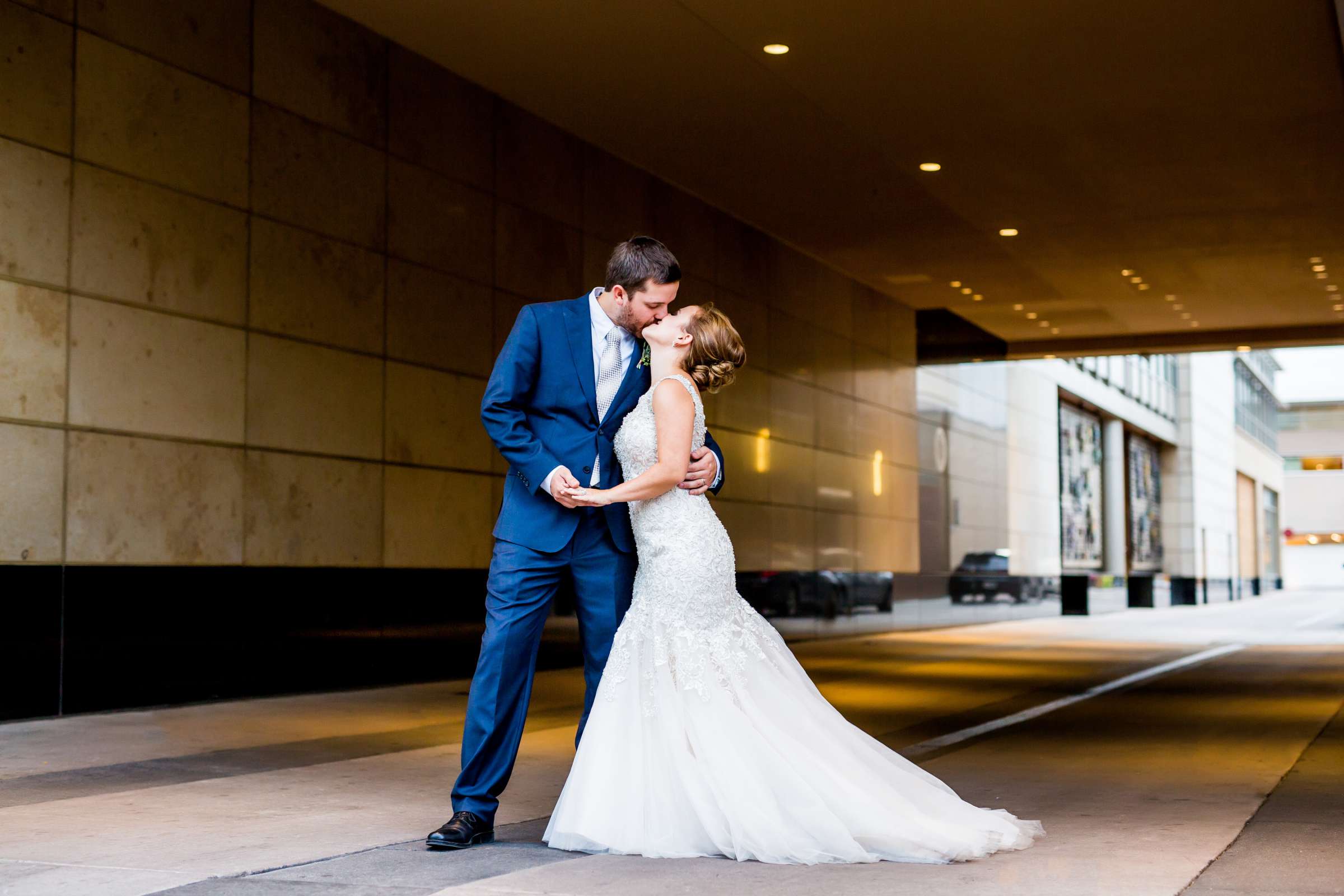 Bride and Groom at JW Marriott Denver At Cherry Creek Wedding coordinated by Sapphire Celebrations, Kelsey and Randy Wedding Photo #1 by True Photography