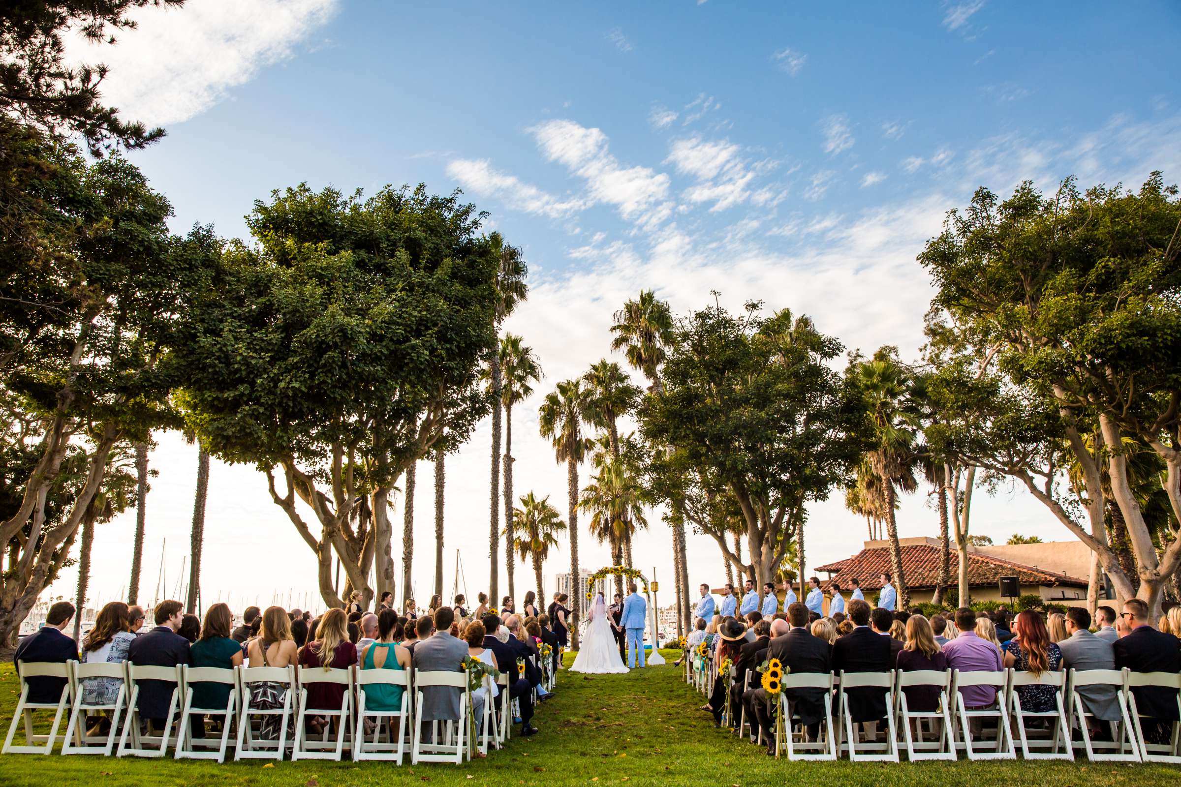 Ceremony at Marina Village Conference Center Wedding coordinated by Sublime Weddings, Amanda and Kyle Wedding Photo #63 by True Photography