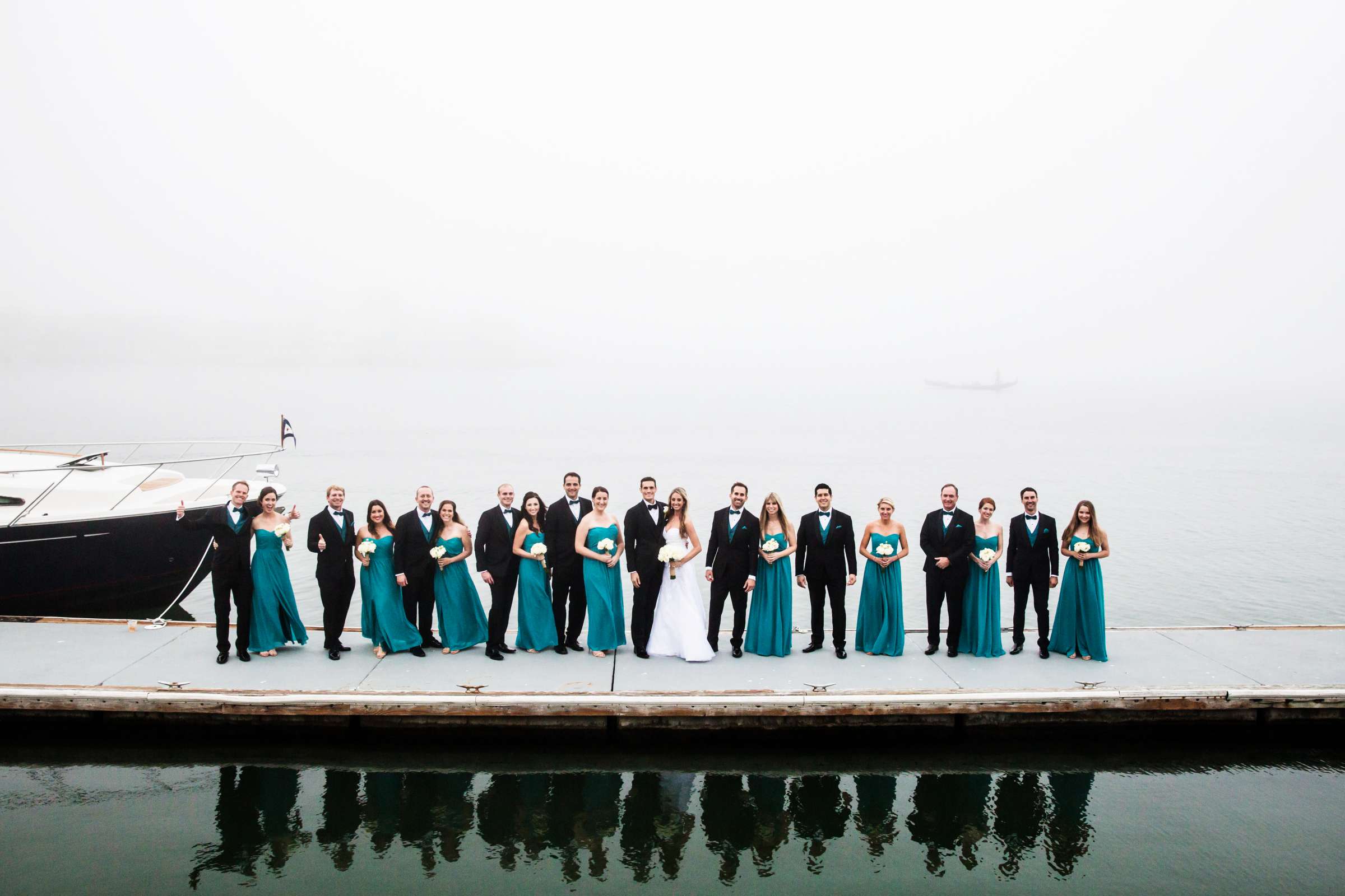 Bridal Party at Coronado Cays Yacht Club Wedding, Jenn and Nick Wedding Photo #21 by True Photography
