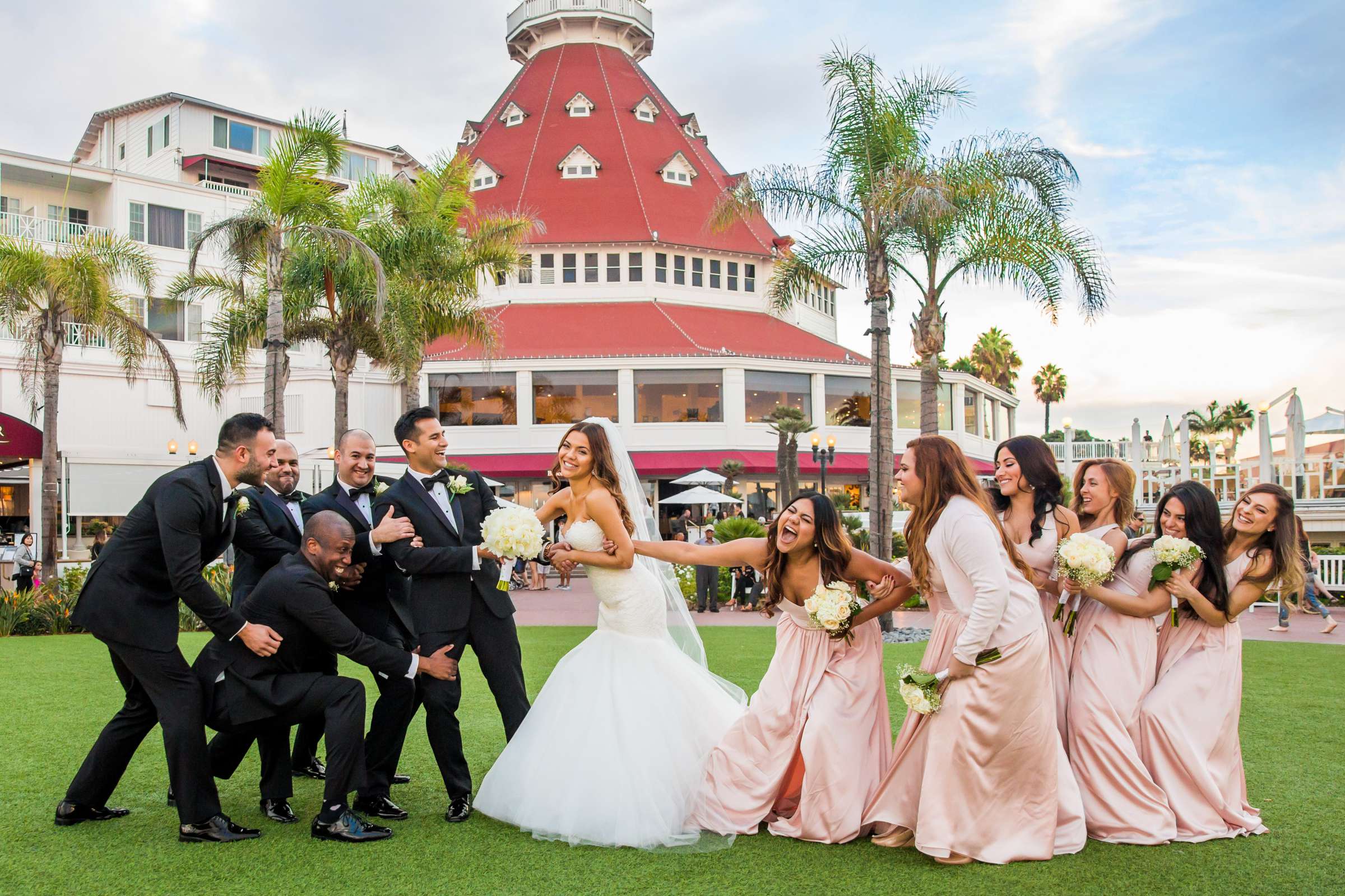 Bridal Party, Funny moment at Star of the Sea Event Center Wedding, Karla and Jaime Wedding Photo #10 by True Photography