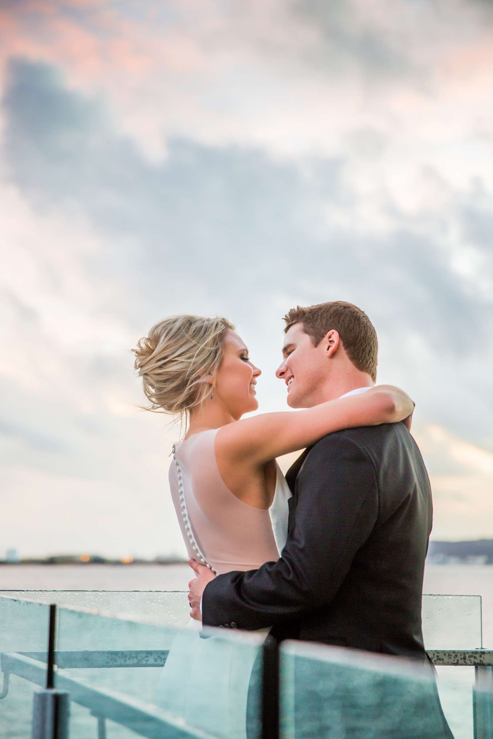 Romantic moment, Sunset at Tom Ham's Lighthouse Wedding coordinated by Swan Soirees, Amanda and Danny Wedding Photo #4 by True Photography