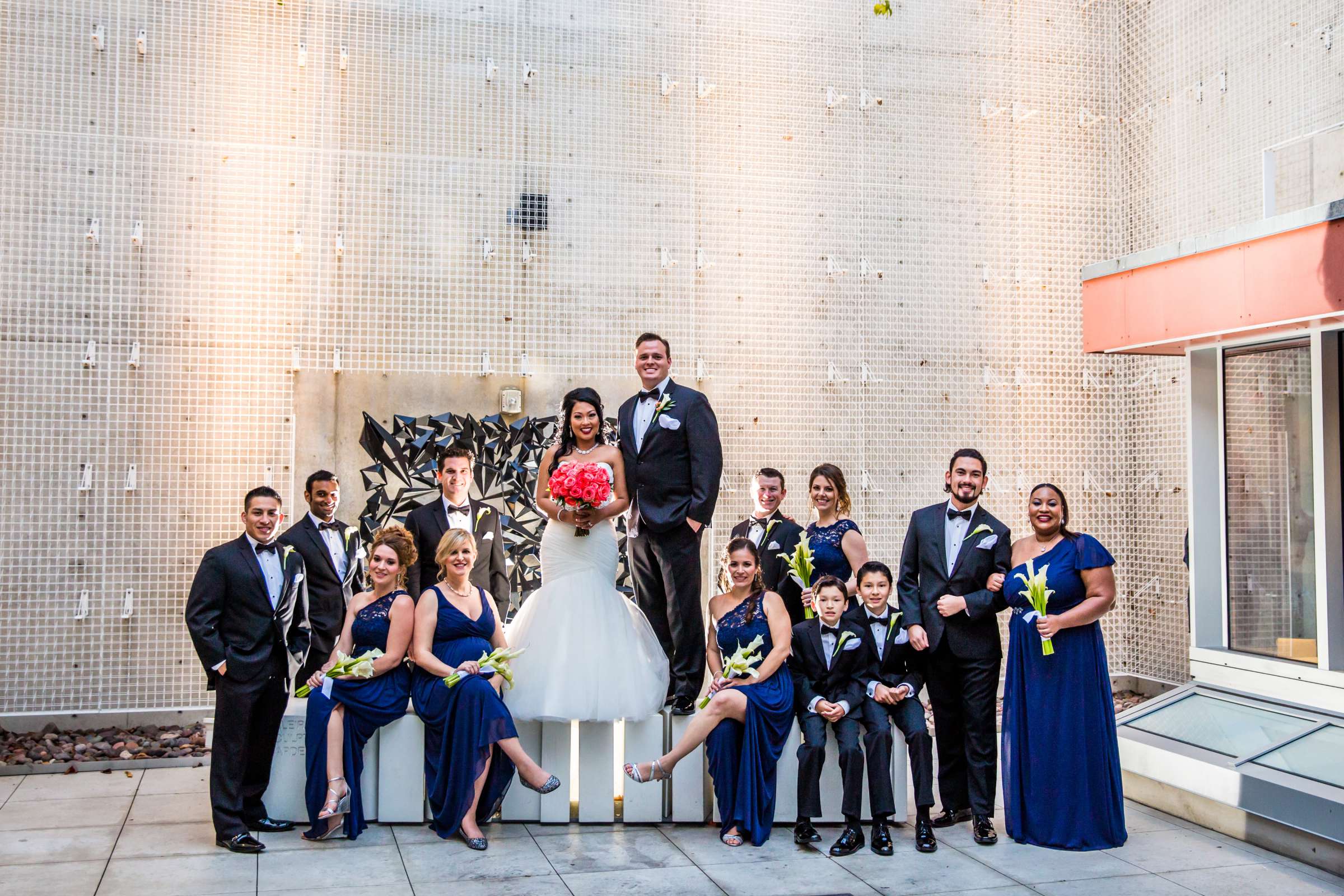 San Diego Central Library Wedding coordinated by MR floral&events, Aratiya and Christopher Wedding Photo #55 by True Photography