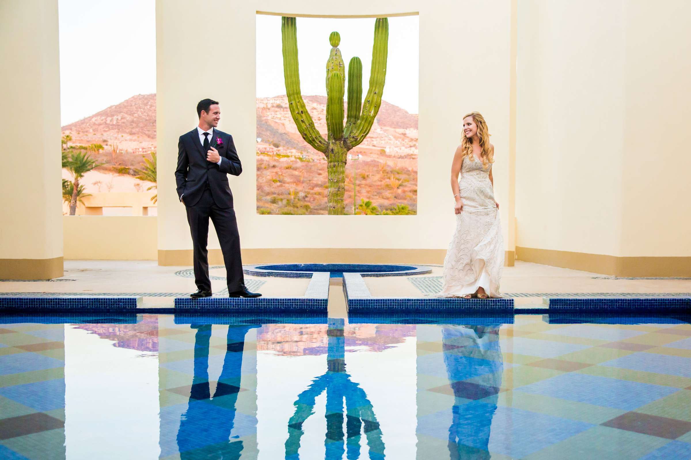 Reflection at Pueblo Bonito Pacifica Wedding coordinated by Michelle Garibay Events, Brenna and Tim Wedding Photo #7 by True Photography