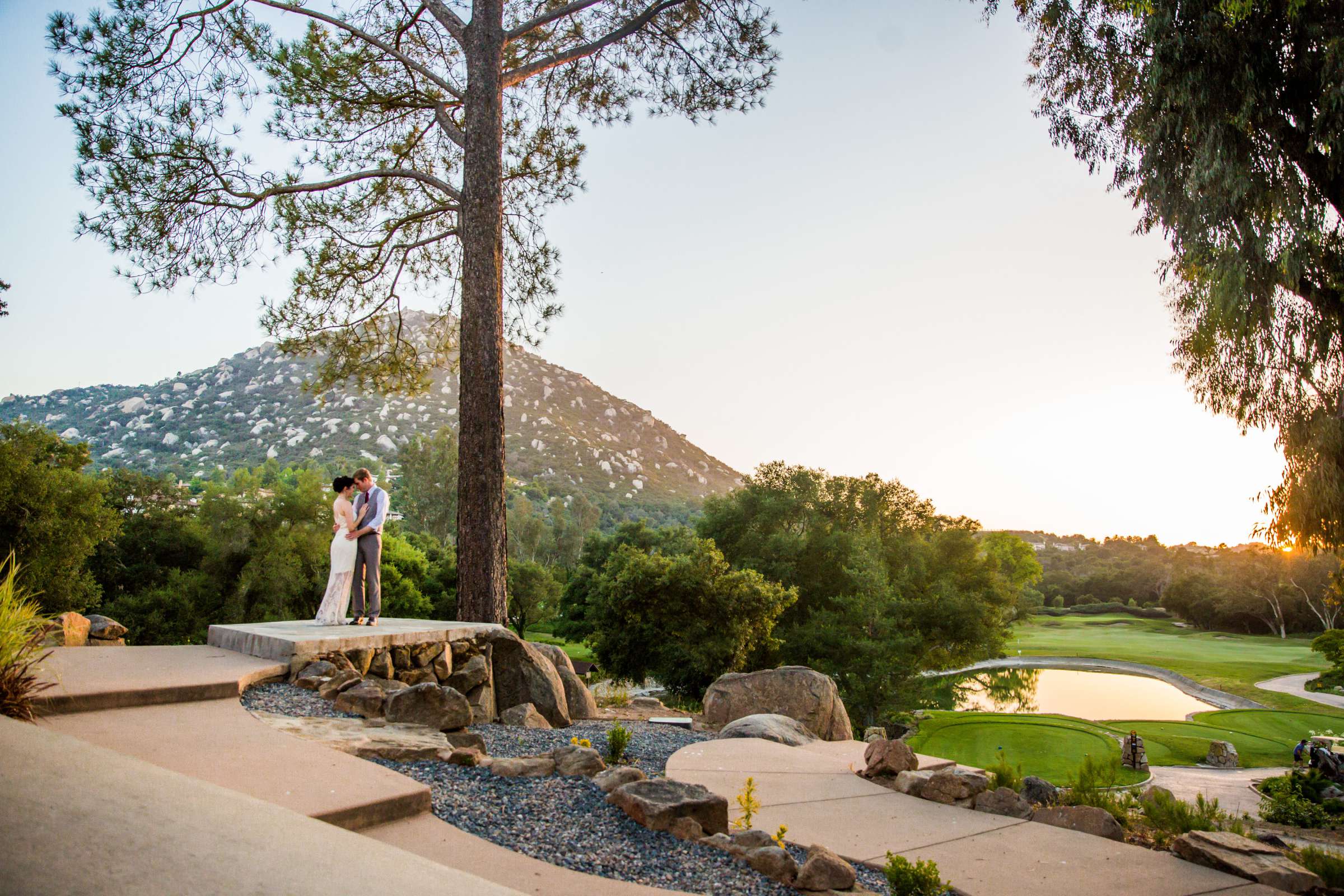 Golf Course at Mt Woodson Castle Wedding coordinated by Personal Touch Dining, Heather and Kevin Wedding Photo #3 by True Photography