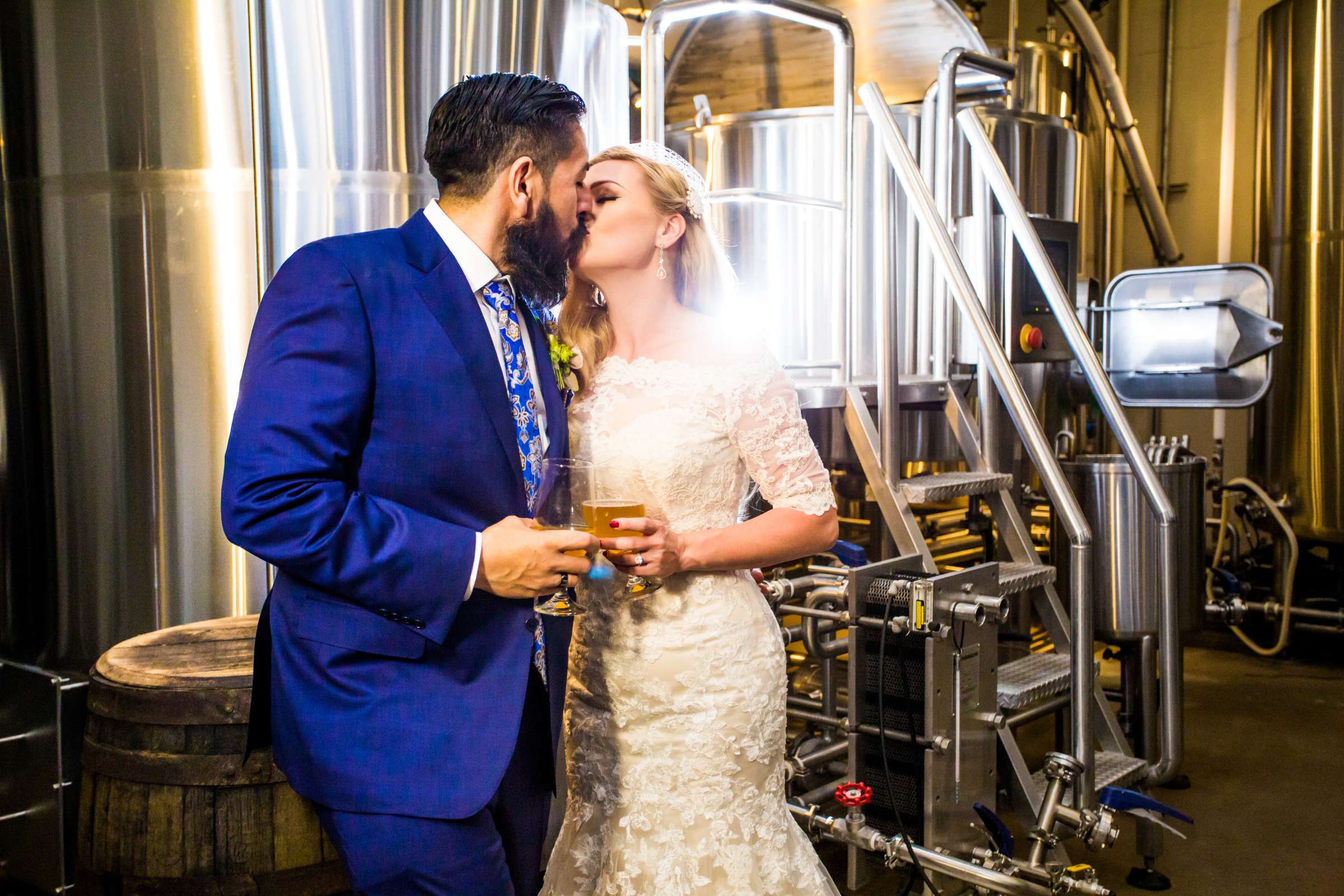 Stone Brewing Liberty Station Wedding coordinated by Willmus Weddings, Christina and Marco Wedding Photo #125 by True Photography
