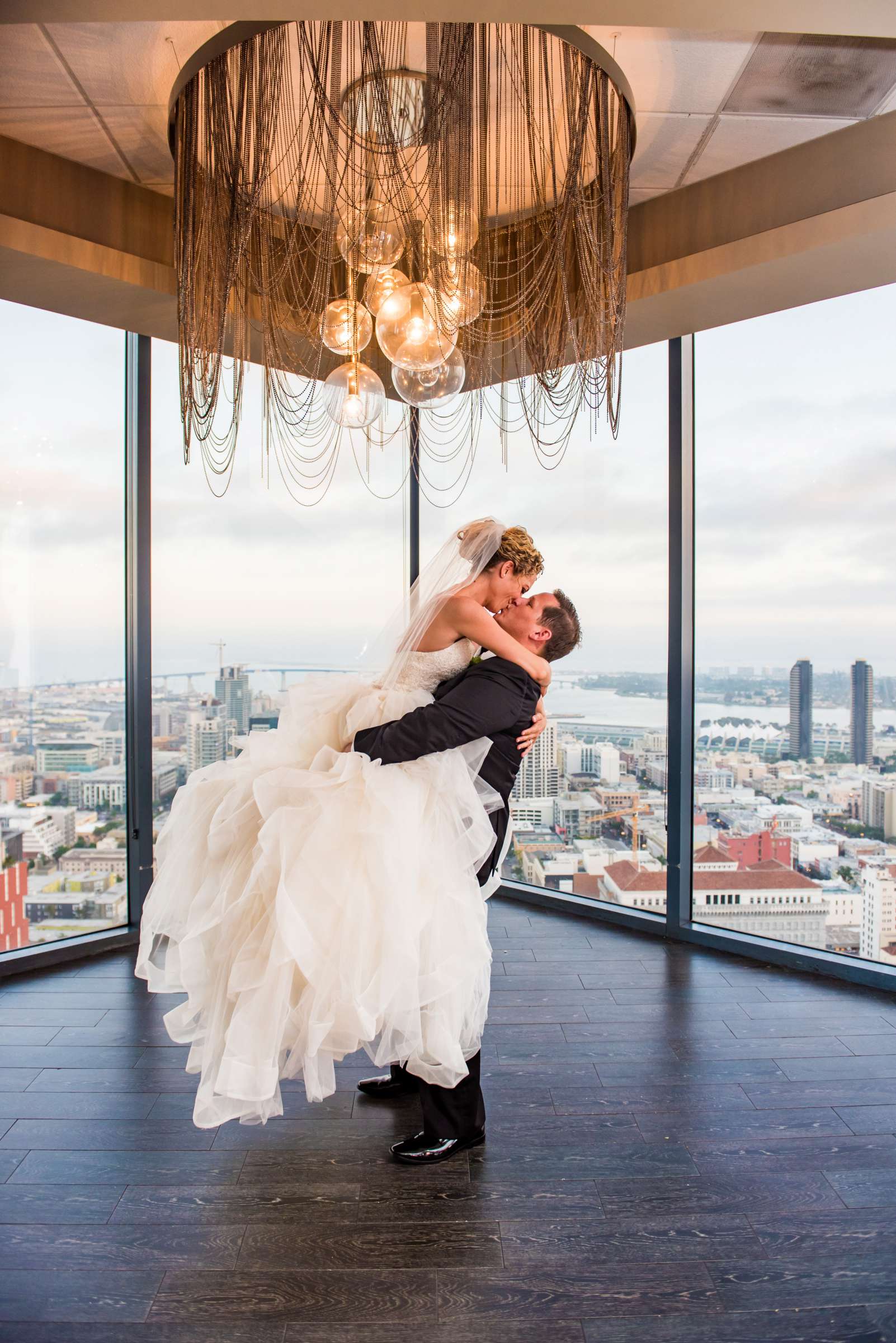 Urban Downtown at The University Club Atop Symphony Towers Wedding coordinated by Events Inspired SD, Tanya and Jason Wedding Photo #403765 by True Photography