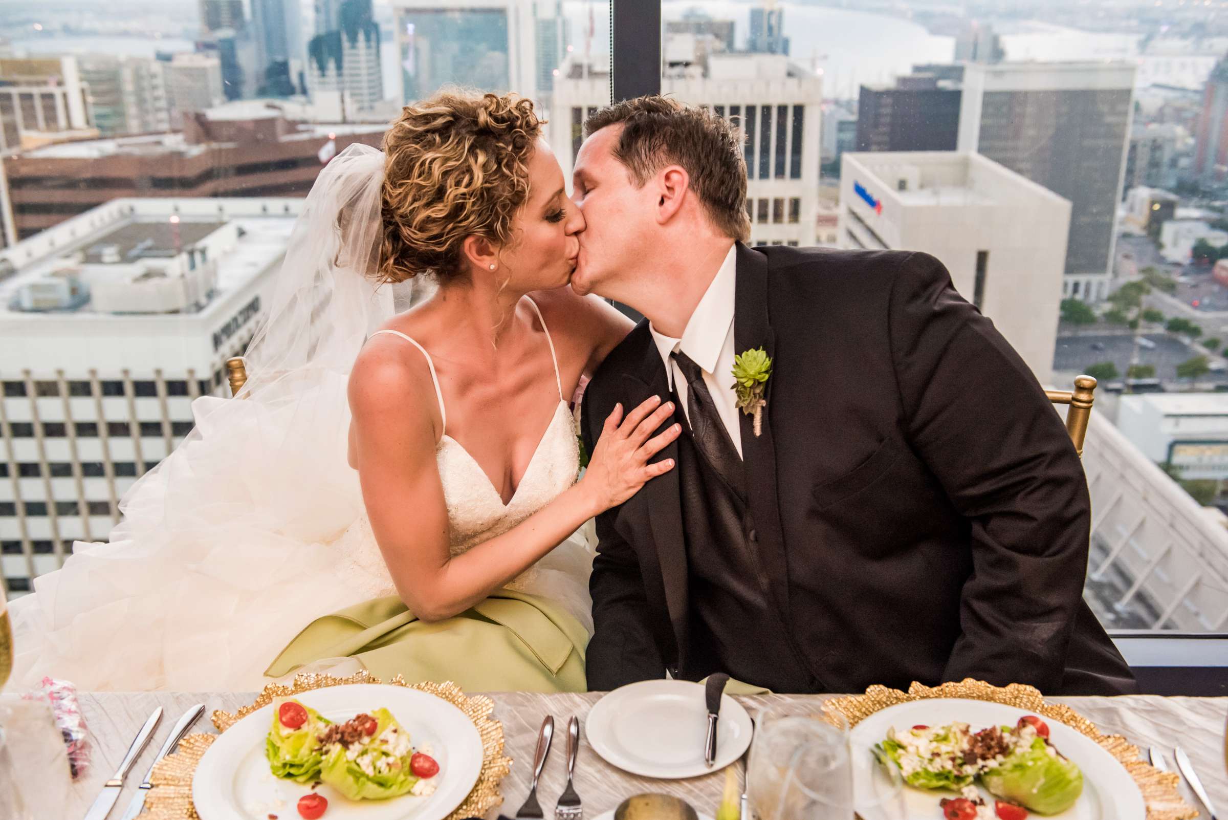 The University Club Atop Symphony Towers Wedding coordinated by Events Inspired SD, Tanya and Jason Wedding Photo #403840 by True Photography