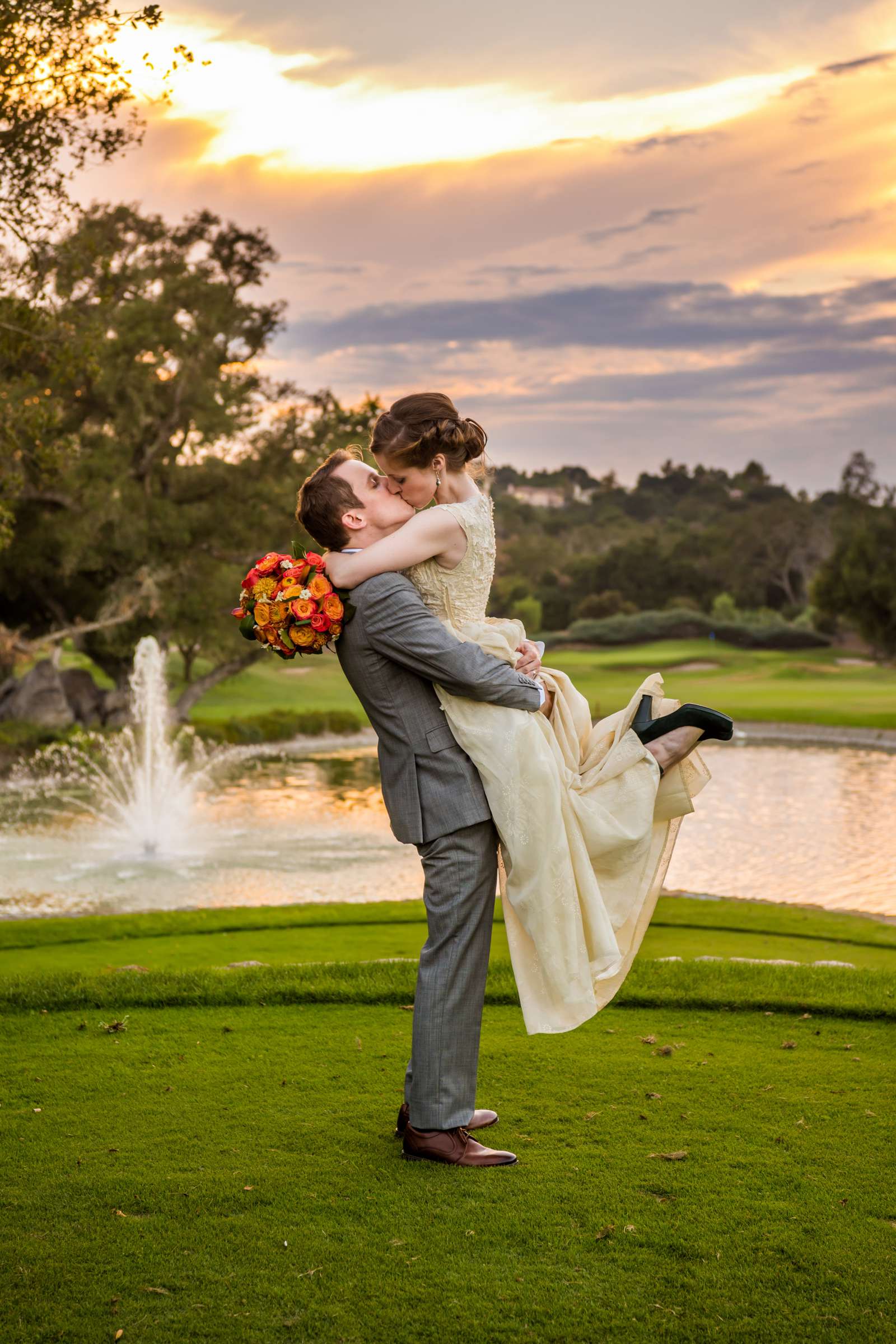 Sunset at Mt Woodson Castle Wedding, Robin and Stevie Wedding Photo #412211 by True Photography
