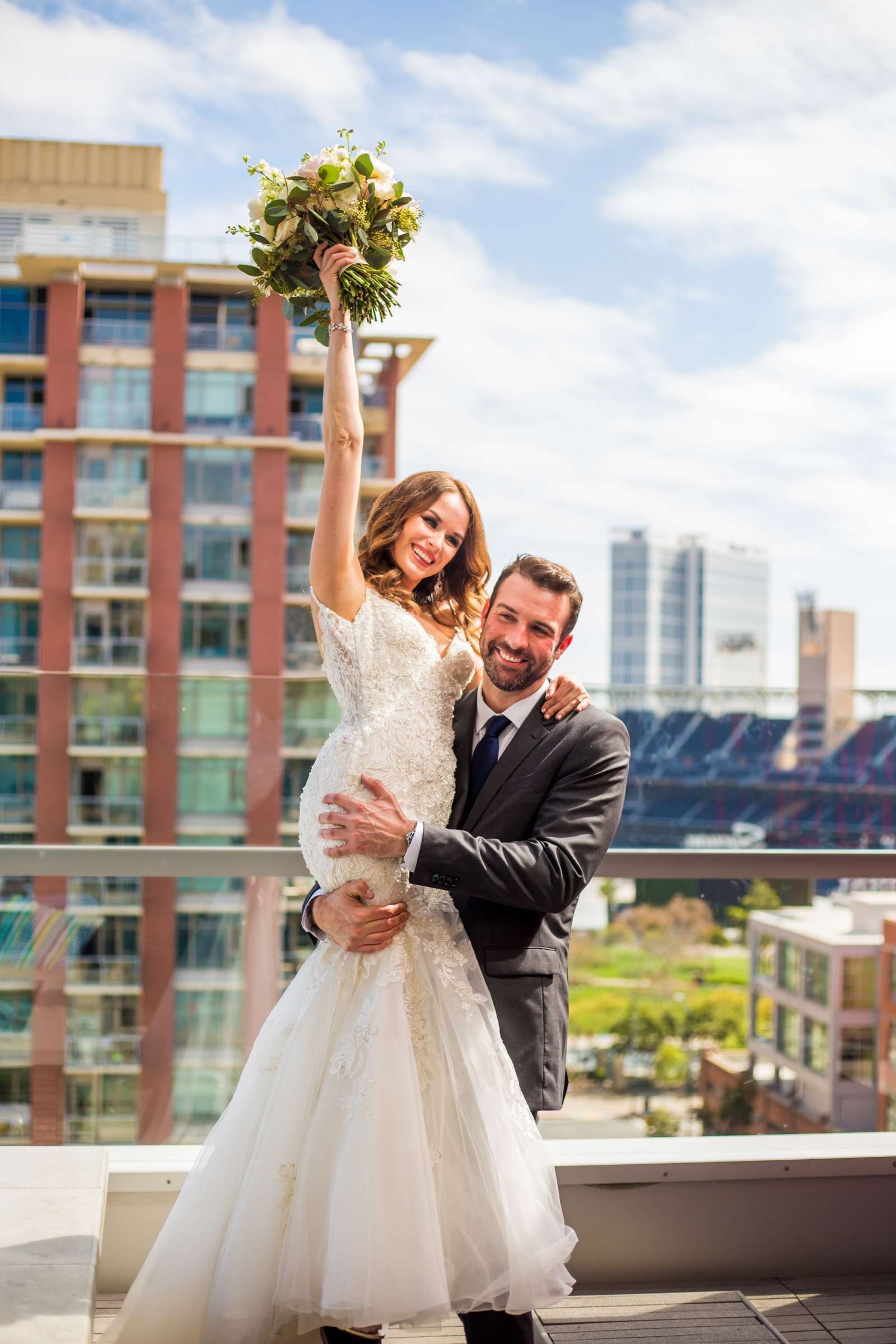 The Ultimate Skybox Wedding, Lindsey and David Wedding Photo #2 by True Photography