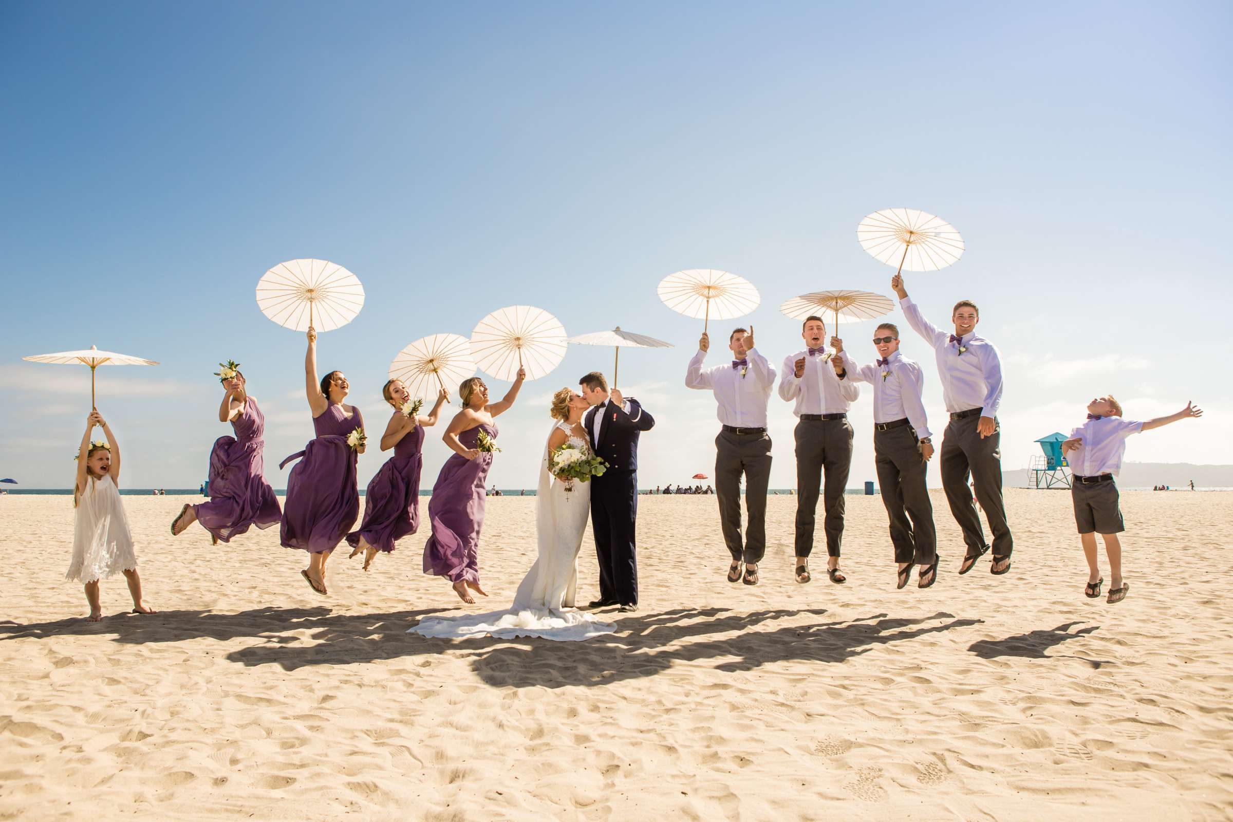 Bridal Party at Ocean View Room Wedding coordinated by San Diego Life Events, Kendall and Brooks Wedding Photo #472436 by True Photography