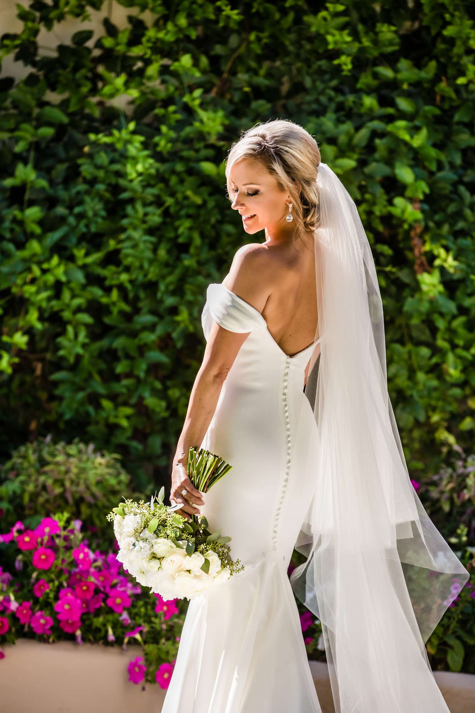 Bride at Fairbanks Ranch Country Club Wedding coordinated by Blissful Weddings & Co., Kristina and Allan Wedding Photo #481645 by True Photography