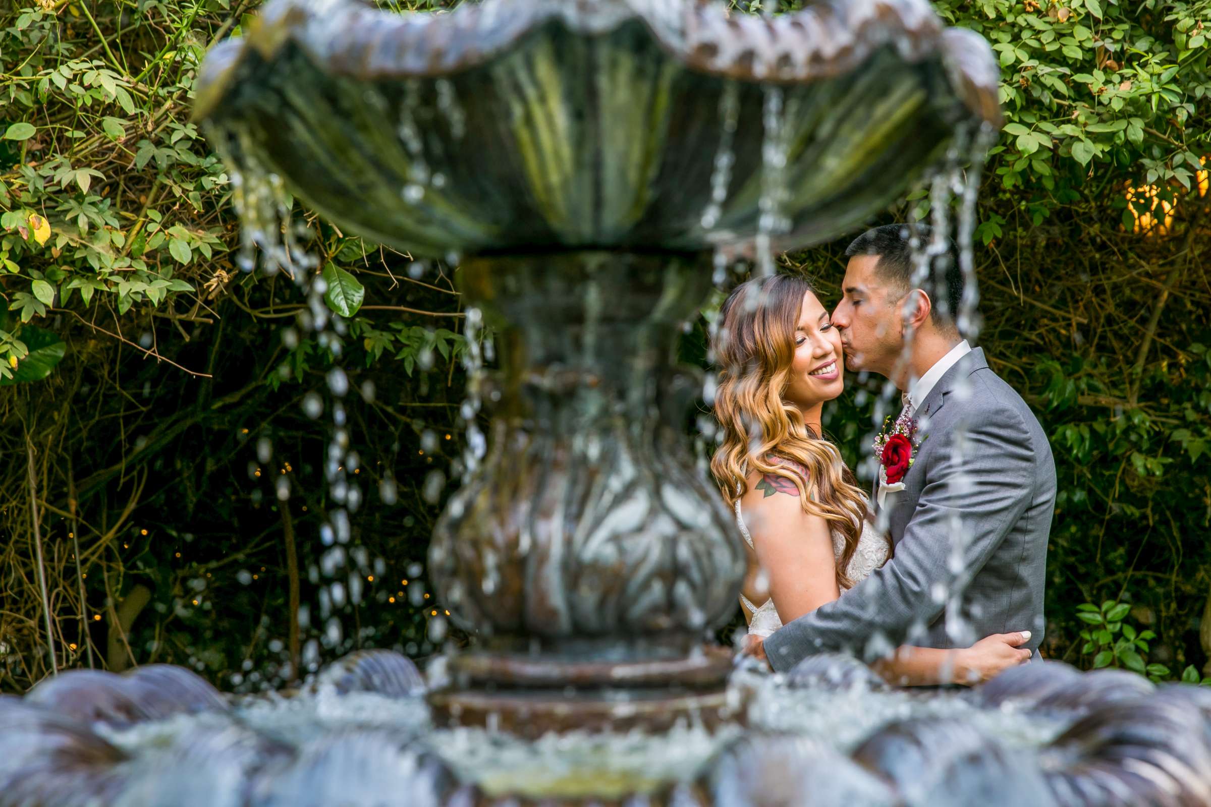 Romantic moment at Twin Oaks House & Gardens Wedding Estate Wedding, Merrilynn and Trey Wedding Photo #1 by True Photography