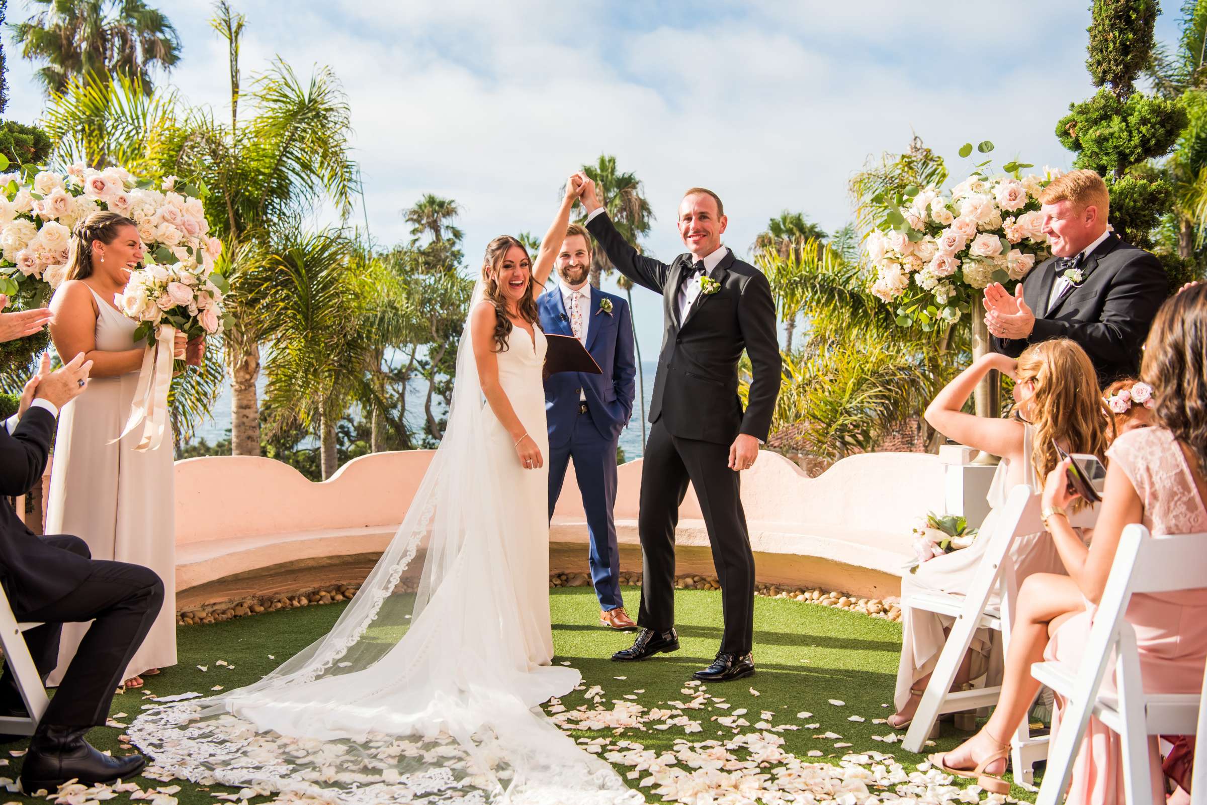 La Valencia Wedding coordinated by Sweet Blossom Weddings, Megan and Jacob Wedding Photo #14 by True Photography