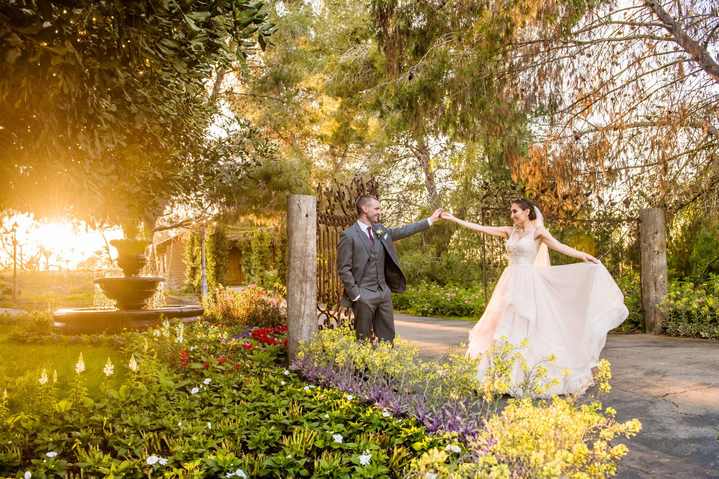 Bride and Groom at Ethereal Gardens Wedding, Lyndsey and Matthew Wedding Photo #10 by True Photography