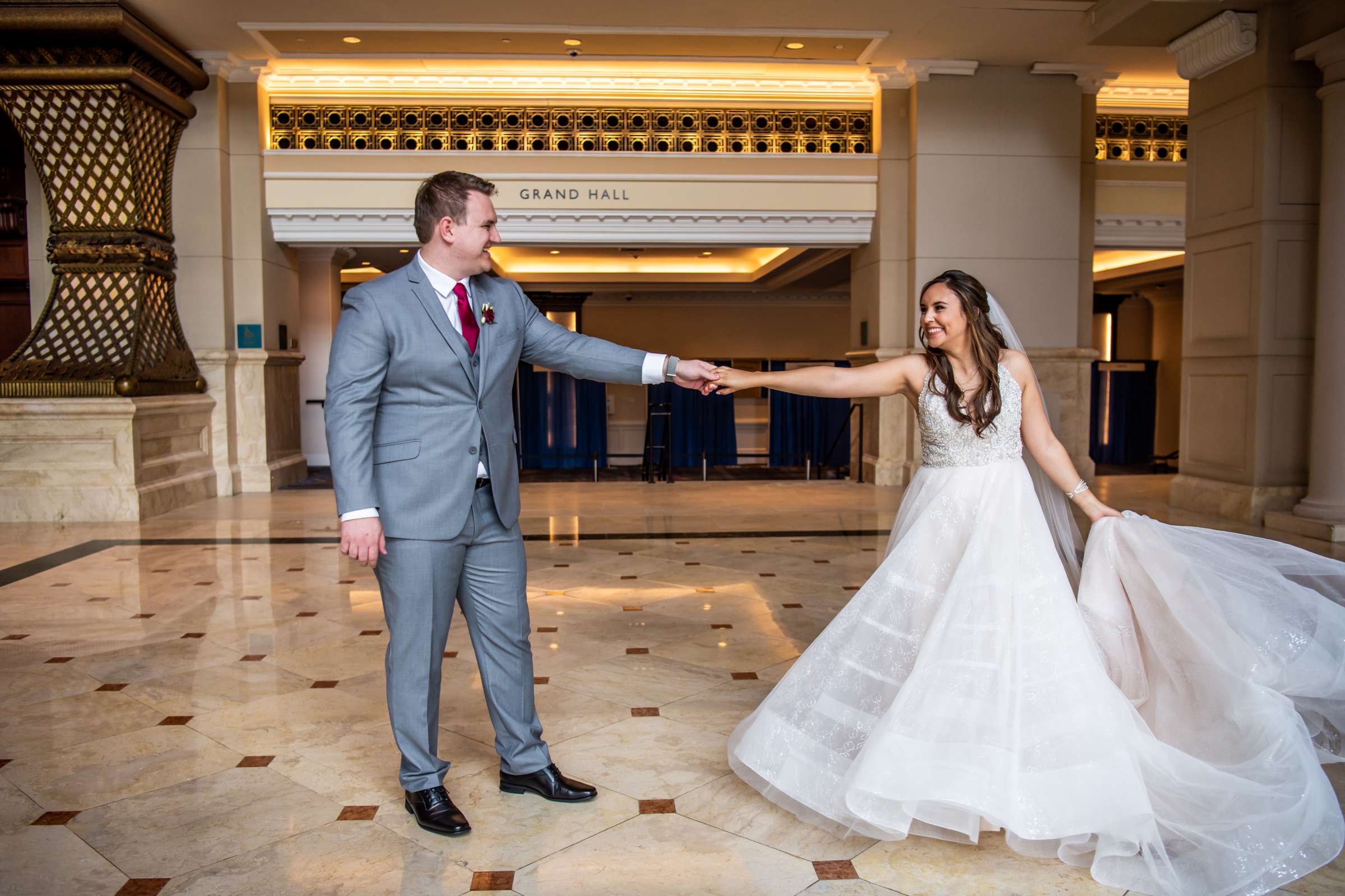 Manchester Grand Hyatt San Diego Wedding coordinated by First Comes Love Weddings & Events, Brittany and Chris Wedding Photo #106 by True Photography
