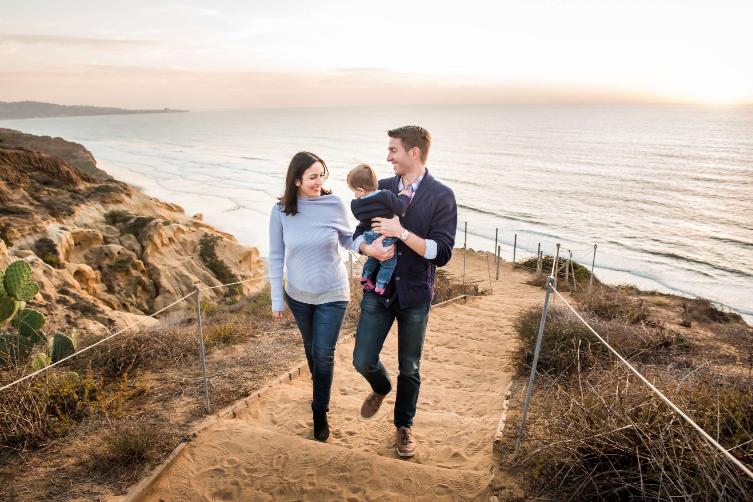 Torrey Pines State Natural Reserve Family Portraits, Viviane and Joshua Family Photo #23 by True Photography