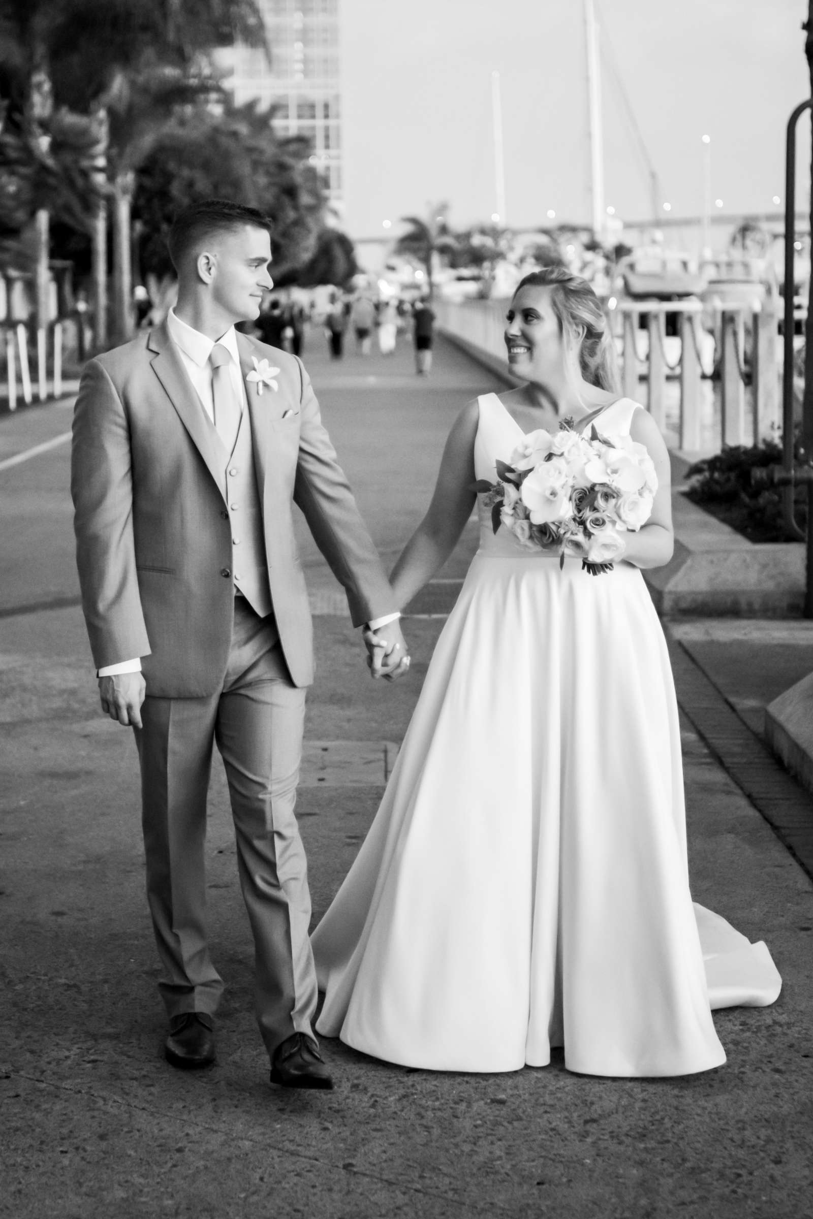 Marriott Marquis San Diego Marina Wedding coordinated by First Comes Love Weddings & Events, Ashlee and John Wedding Photo #27 by True Photography