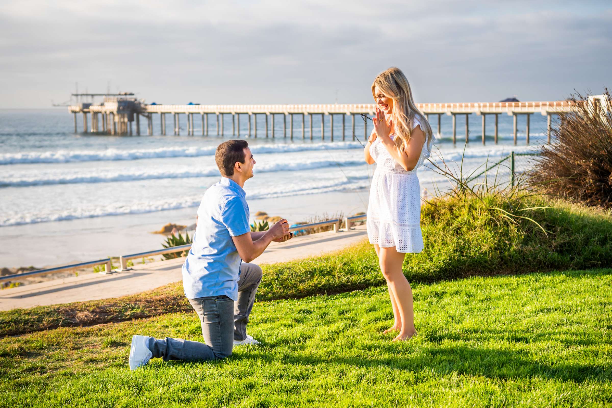 Scripps Seaside Forum Proposal, Sam A Proposal Photo #1 by True Photography