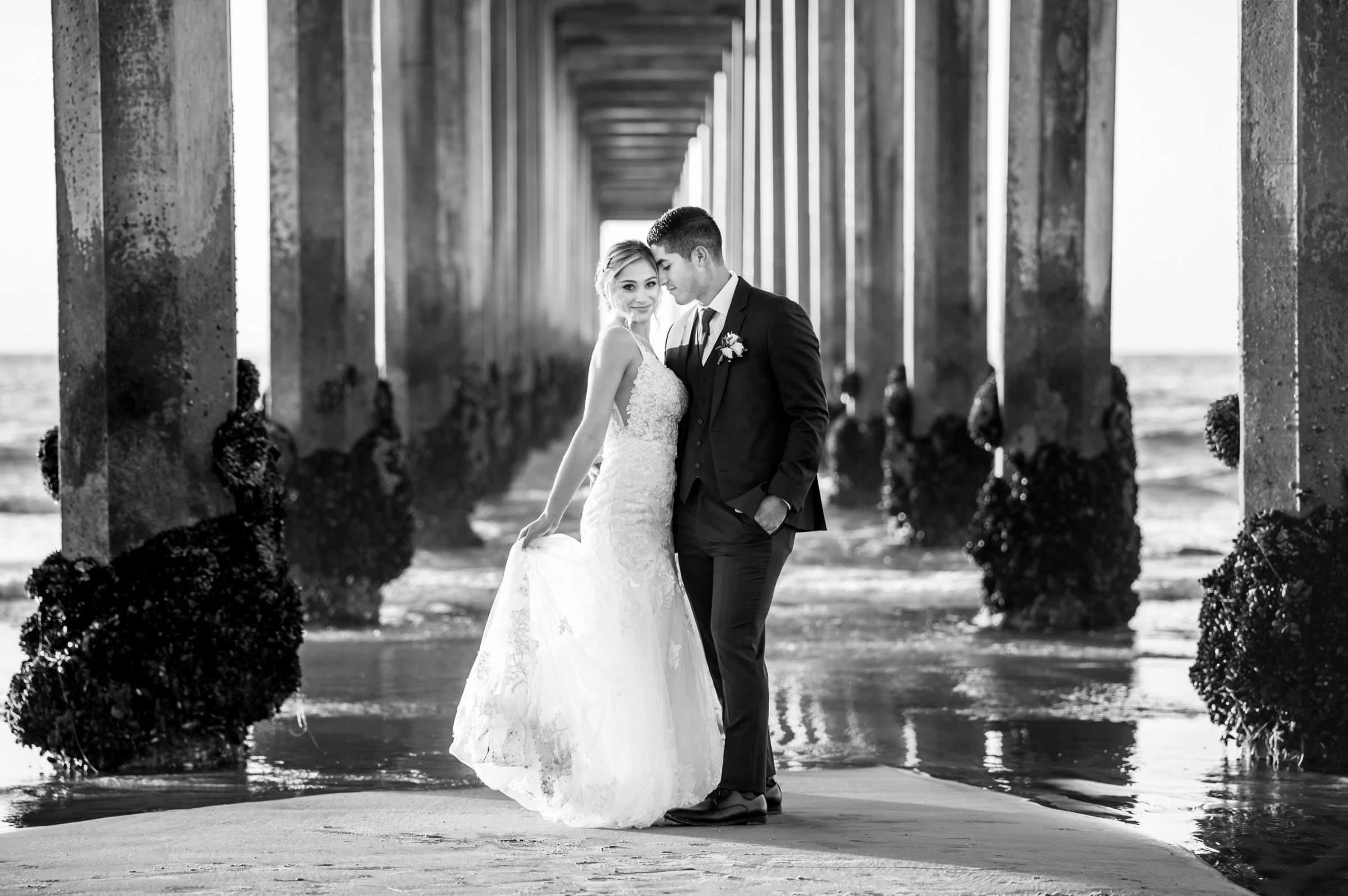 Scripps Seaside Forum Wedding coordinated by The Abbey Catering, Jaclyn and Tyler Wedding Photo #90 by True Photography
