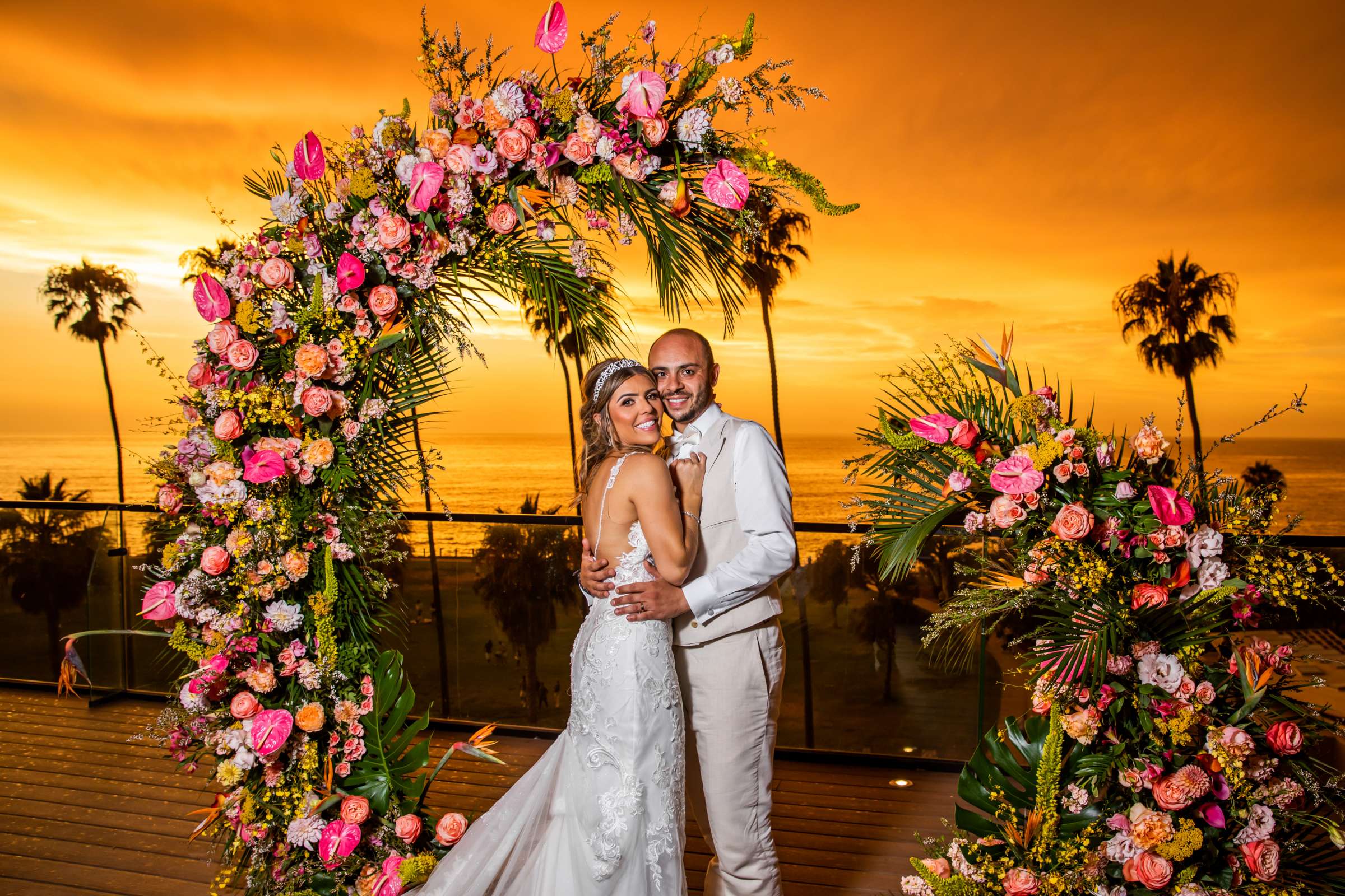 La Jolla Cove Rooftop Wedding, Bruna and Michel Wedding Photo #701687 by True Photography